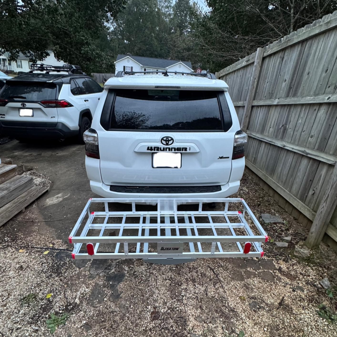 Ultra-Tow Aluminum Hitch Cargo Carrier with Ramp - 500-Lb. Capacity, Black, 60in. x 30in. x 4in. customer photo 1
