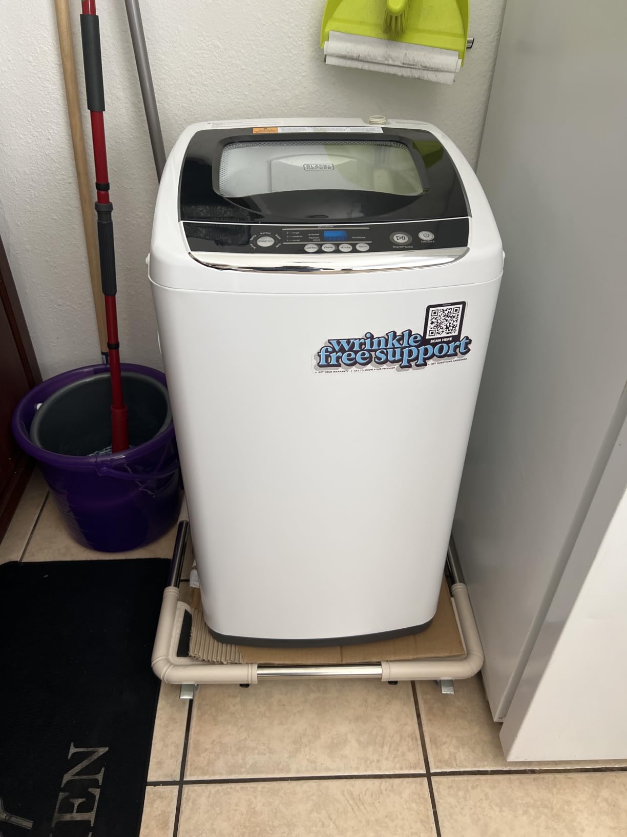 BLACK+DECKER 3.5 Cu. Ft. Portable Dryer, 13.2 lb. Capacity, 120V, BCED37 | Electric Dryer, 1500W 120V, Vented, Stainless Steel Drum, Portable Dryers for Laundry for Standard Wall Outlet customer photo 1