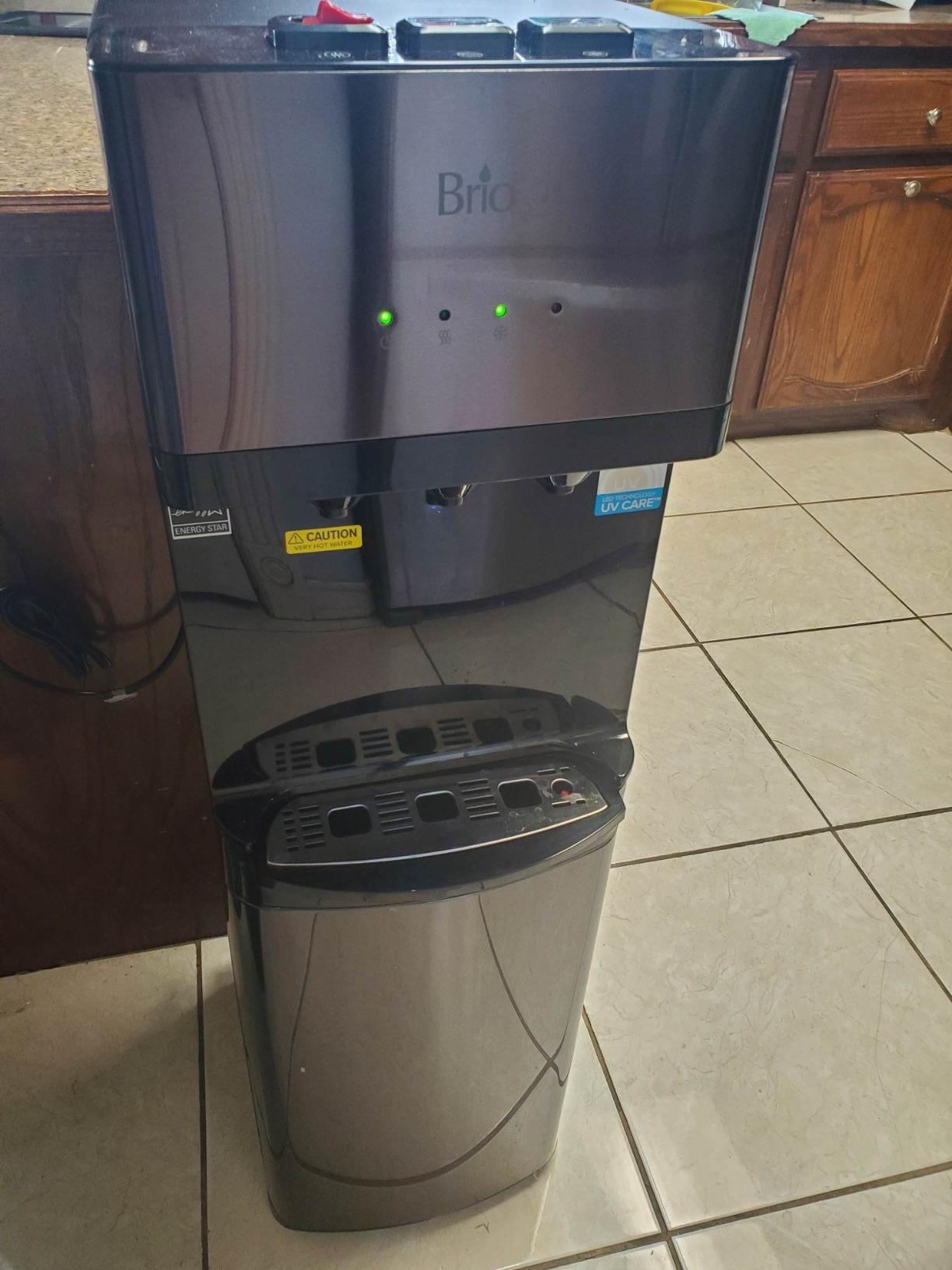 Brio 520 UV Self-Cleaning Bottleless Water Cooler Dispenser, UL Certified | Built-in 2 Stage Filtration (2 Free Replacement Filters Included) Reduces PFAS & Microplastics | 3 Temp (Hot Cold, Room) customer photo 2
