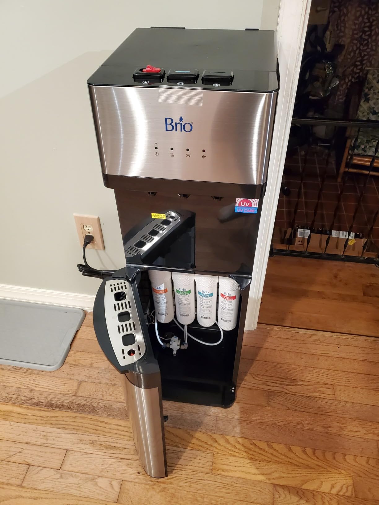 Brio Self Cleaning Bottleless Water Cooler Dispenser, UL Approved, Stainless Steel, Point of Use Drinking Water Filter, Hot, Cold, and Room Temperature customer photo 1
