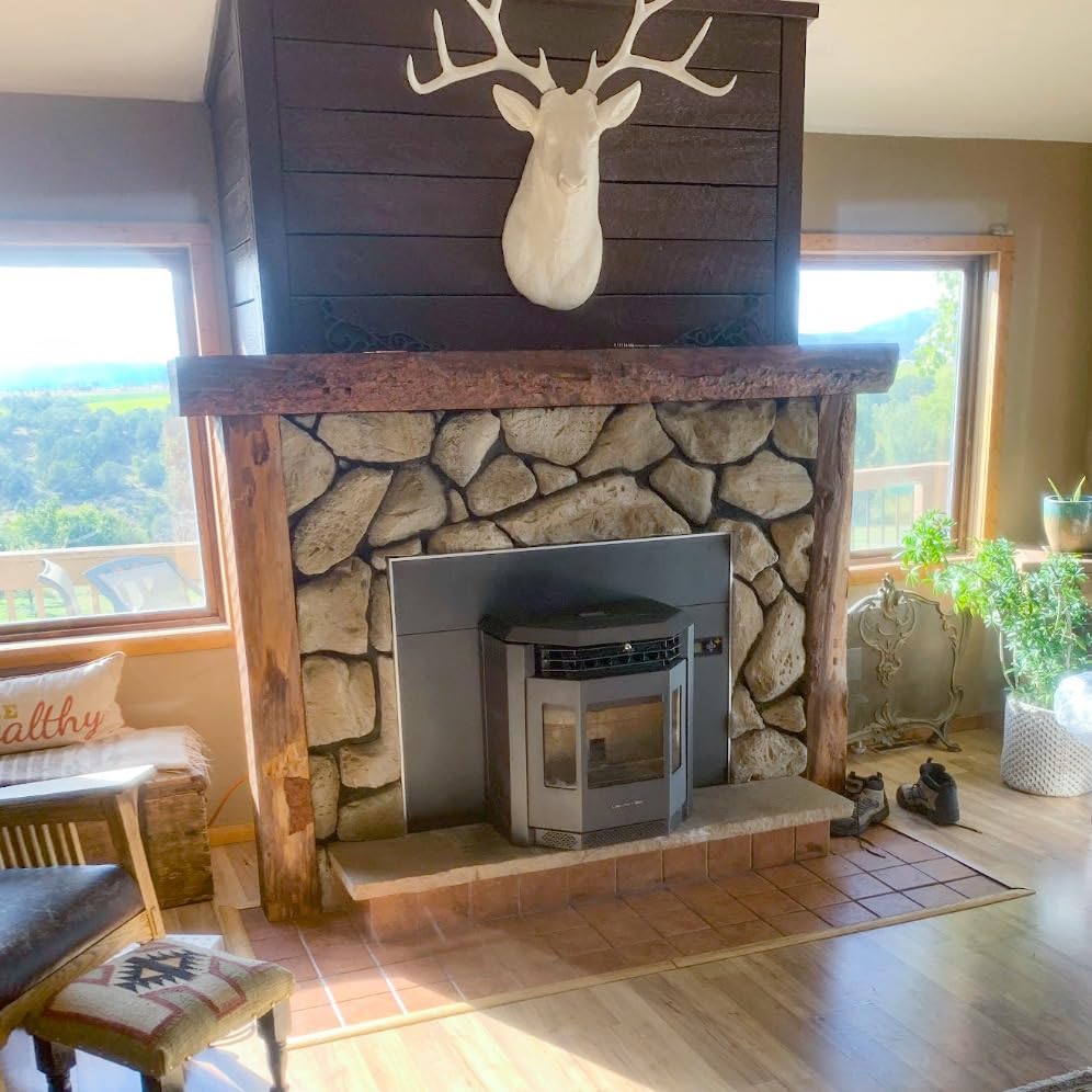 HP22i Pellet Stove Fireplace Insert, 2,800 sq. ft., 47 lb. Hopper, Black customer photo 1
