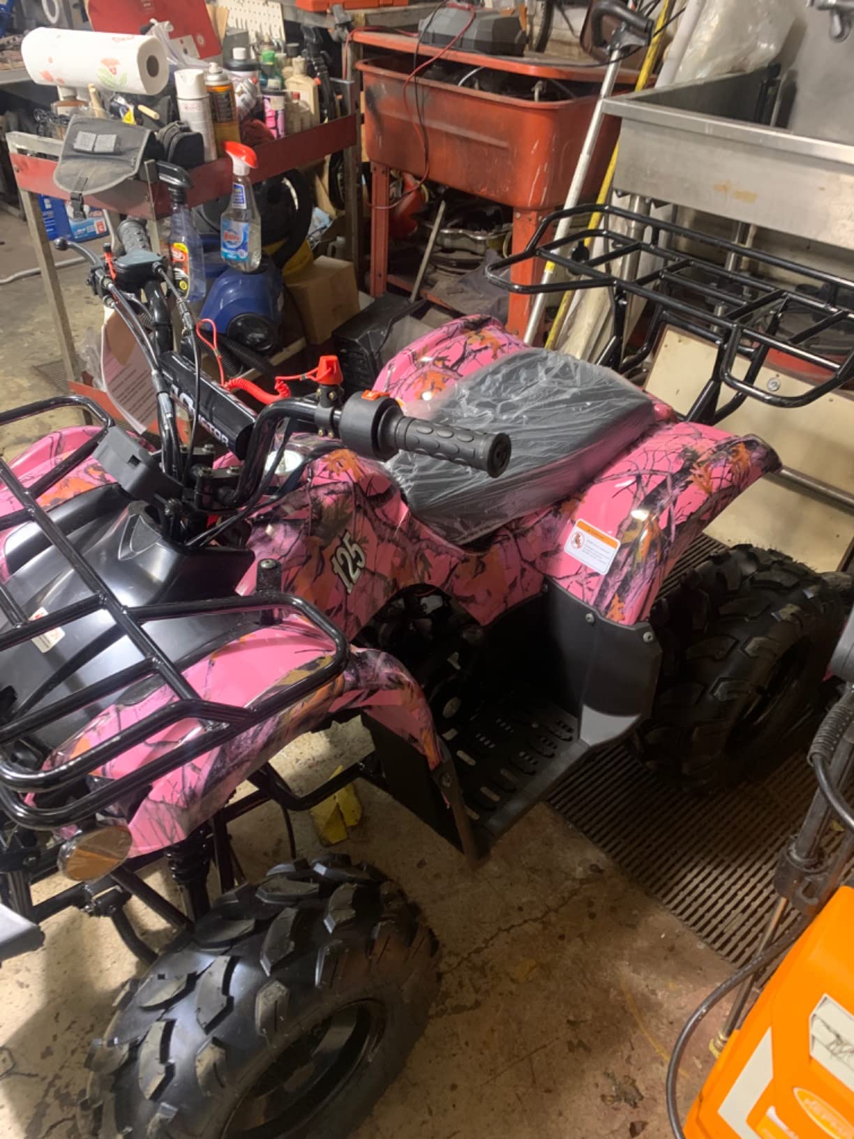 X-PRO 125cc ATV 4 Wheels Wheelers Quad 125 ATV Quads with LED Lights, Big 19