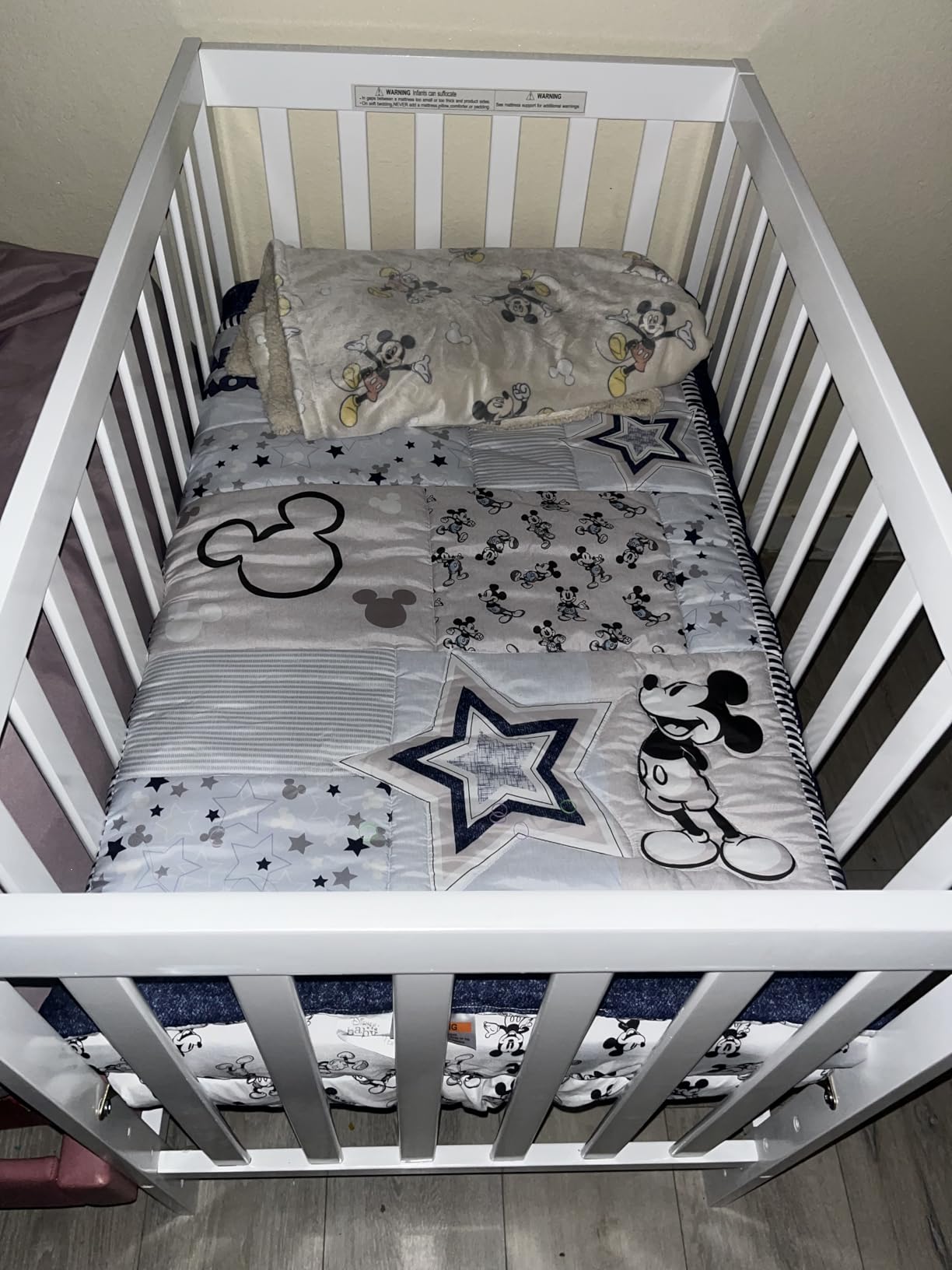 Dream On Me Edgewood 4-in-1 Convertible Mini Baby Crib in Cool Grey GreenGuard Gold & BSA, Non-Toxic, Compact 40x25x33 Design, Converts to Mini Daybed & Twin Bed (Rails to Buy) 1