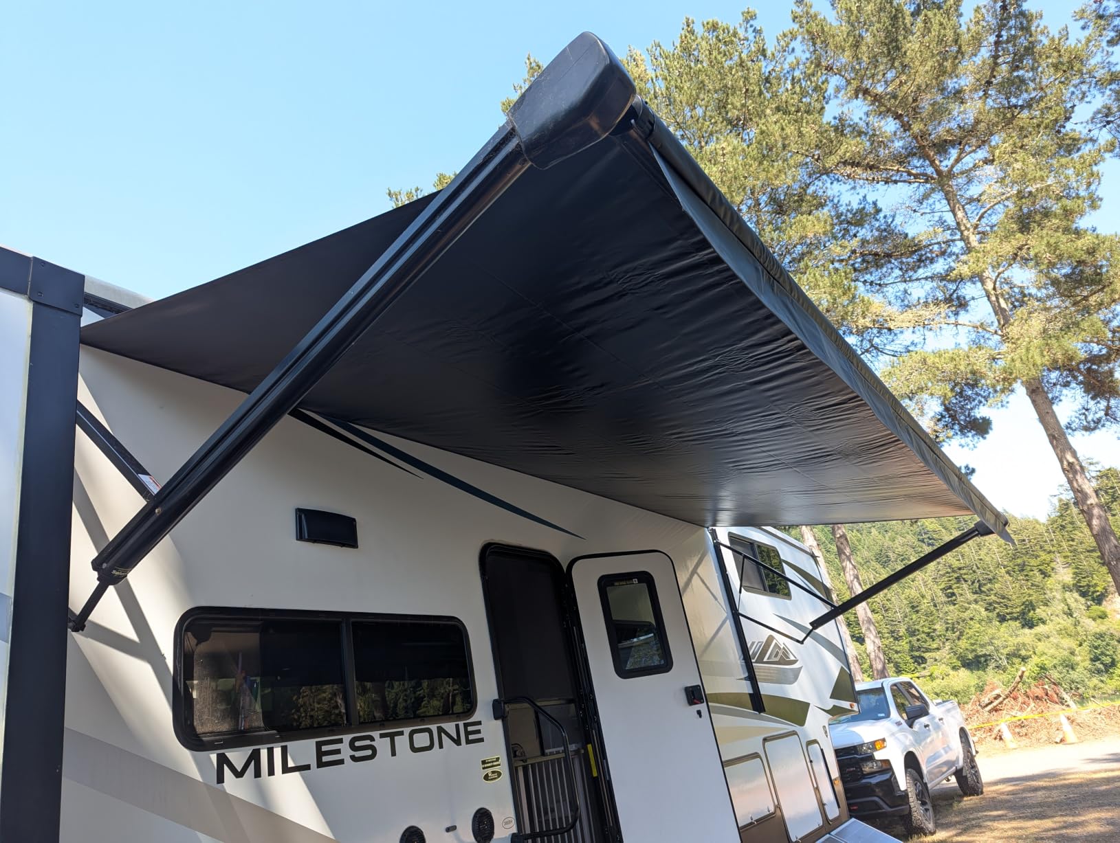 RecPro 16' RV Awning Fabric Replacement | Tan/Camel Fade Vinyl customer photo 2