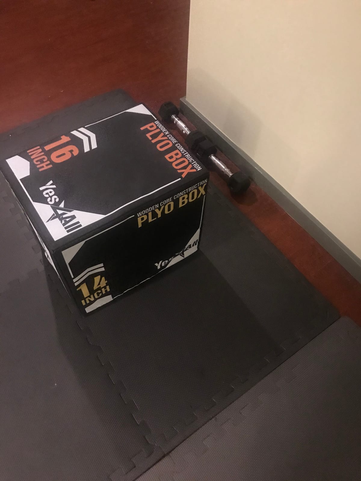 Yes4All 3-in-1 Soft-Padded Plyo Box With Wooden Core, Non-Slip Multi-Use Cushioned Plyometric Jump Box customer photo 1