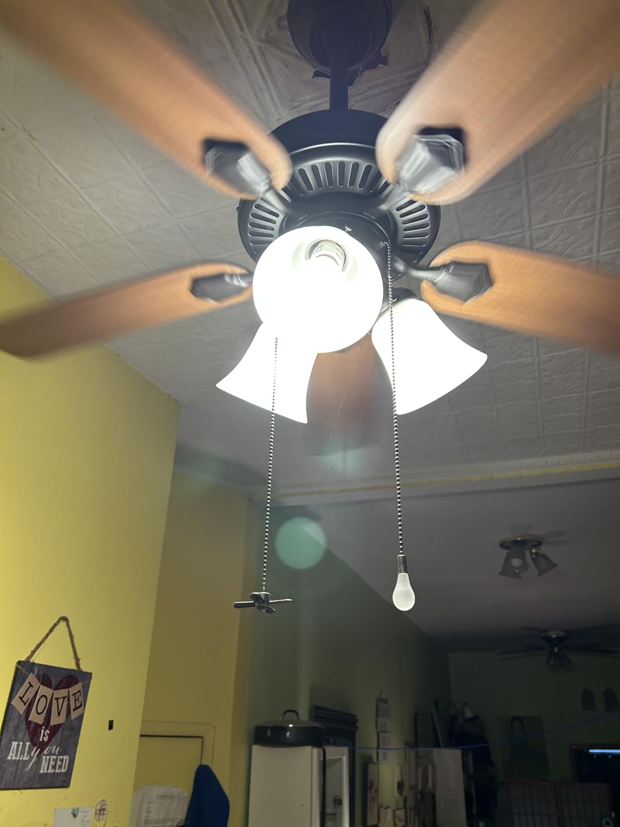 Hunter Swanson, Indoor, Ceiling Fan, with LED Lights, 52 inch, Fresh White | Standard Mount, Pull Chain, 5 Blades, For Bedroom, Living Room, Kitchen, 50895 customer photo 2