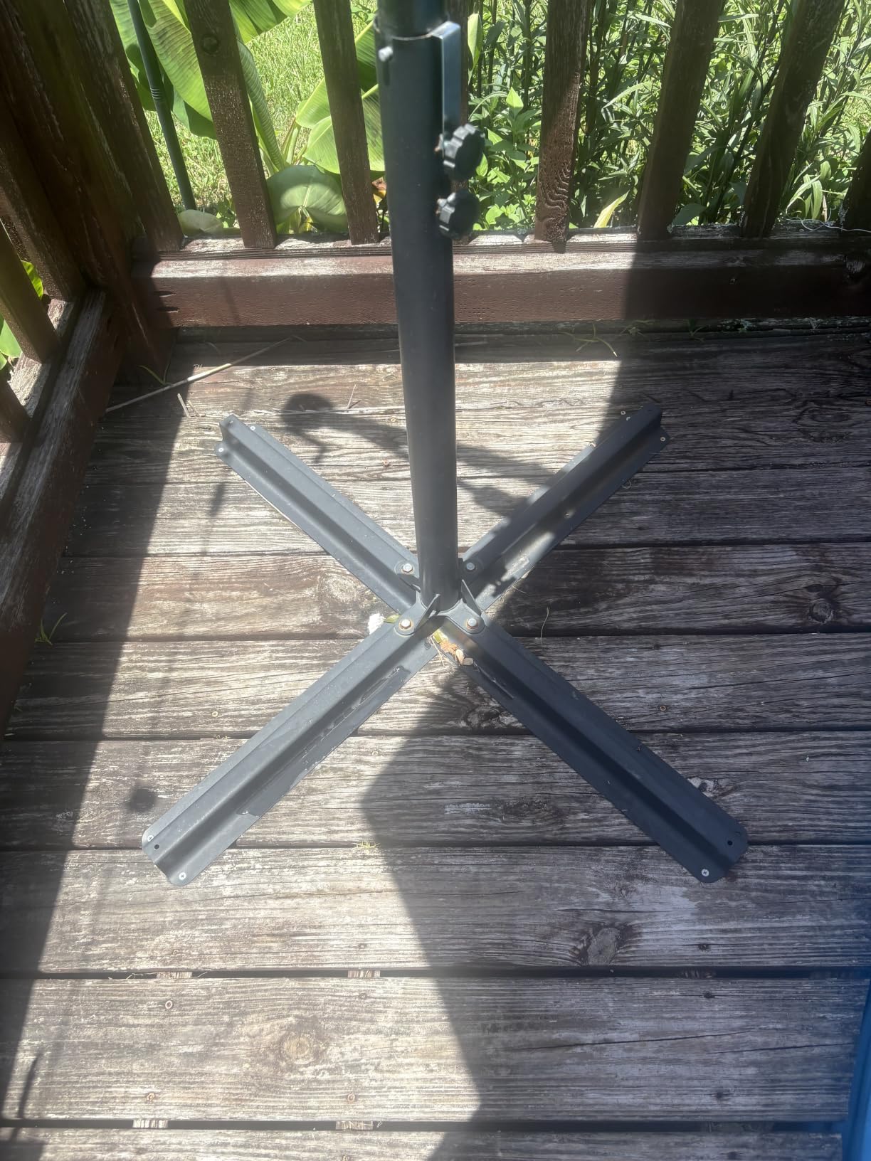 Best Choice Products 10ft Offset Cantilever Hanging Market Patio Umbrella, 8 Sturdy Ribs, Easy Adjustment - Sky Blue customer photo 2