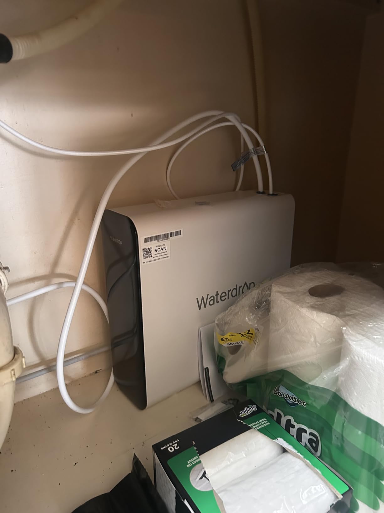 Waterdrop TSU 0.01 Micron Ultra Filtration Under Sink Water Filter System, 3-Stage Tankless Under Sink Water Filtration System with Faucet, Smart Panel, Not Lower TDS customer photo 1