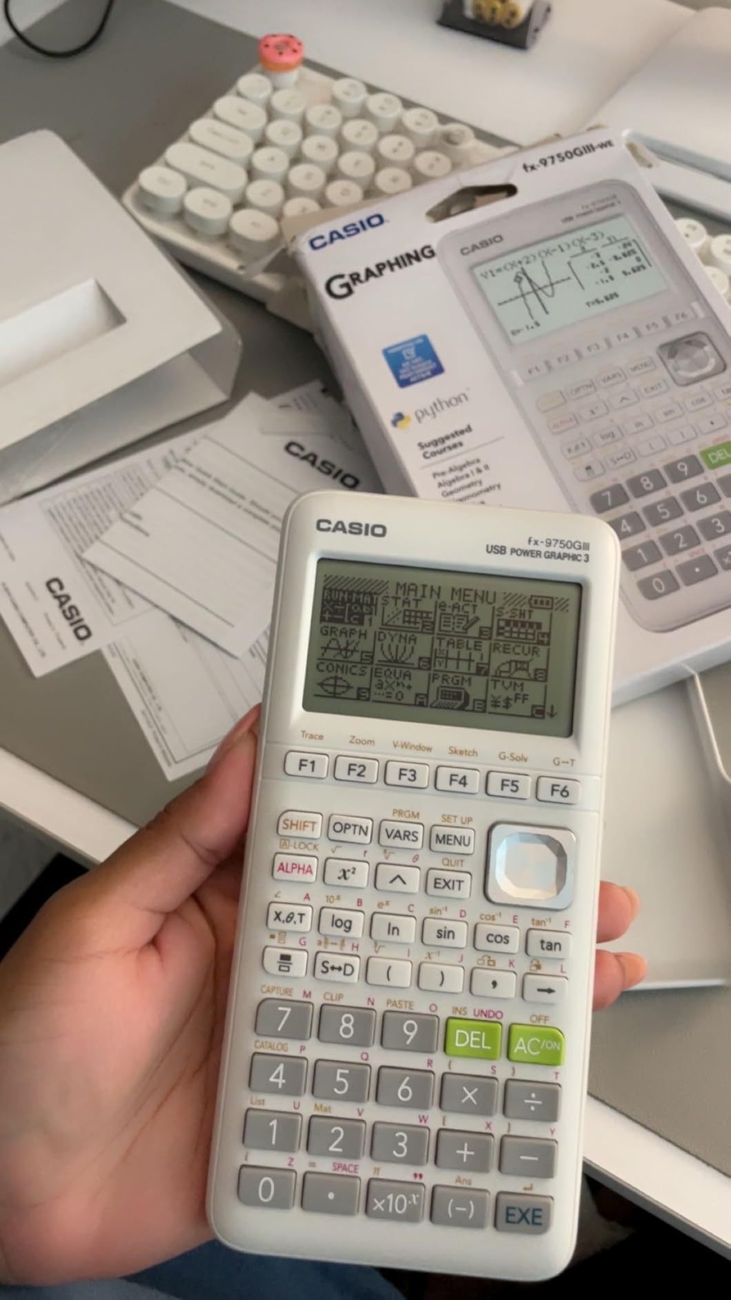 Casio fx-9750GIII Graphing Calculator, Python Programming, Black customer photo 1
