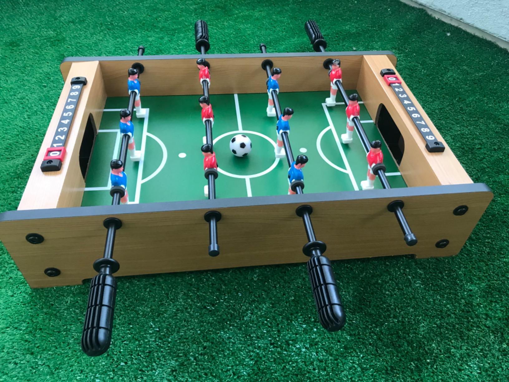 WIN.MAX Mini Foosball Table (Upgrade) 20-Inch Adult Size Easy to Store | Foosball Table Top Football/Soccer Game Table Easy to Store customer photo 2