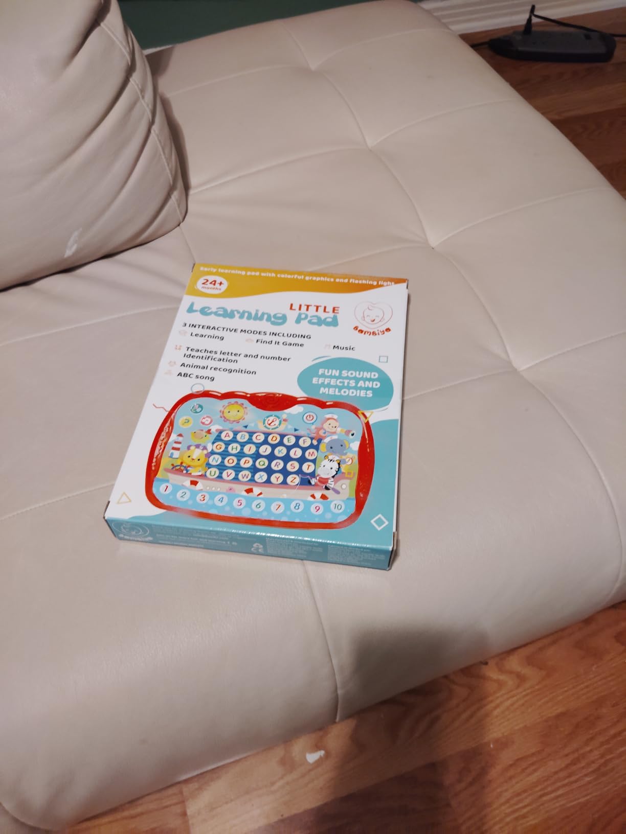 Learning Tablet for Toddlers 1-3 - Educational ABC Toy to Learn Alphabet, Number, Music & Words - Early Development Electronic Learning & Activity Game, Suitable for 1 2 3 Year Old Boys & Girls customer photo 1