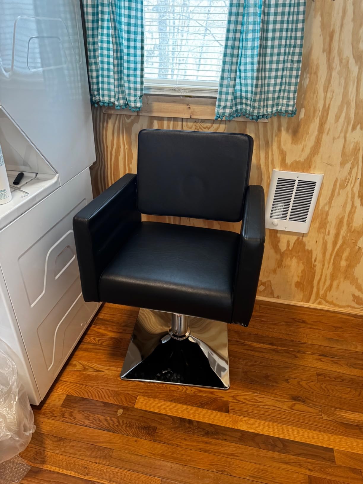 Artist hand Salon Chair for Hair Stylist with Heavy Duty Hydraulic Pump, 360 Degree Rolling Swivel, Height Adjustable, Spa Beauty Equipment, Max Load 330 Lbs customer photo 2