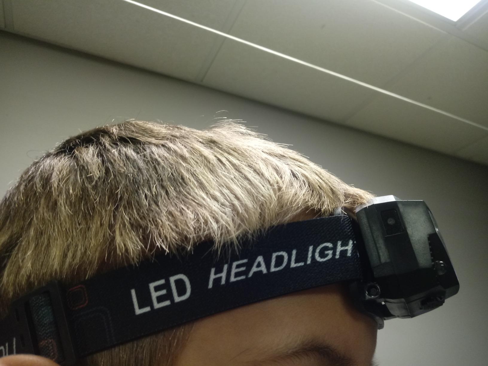 LHKNL Headlamp Flashlight, Lumen Bright Head Lamps LED Rechargeable Camping customer photo 1