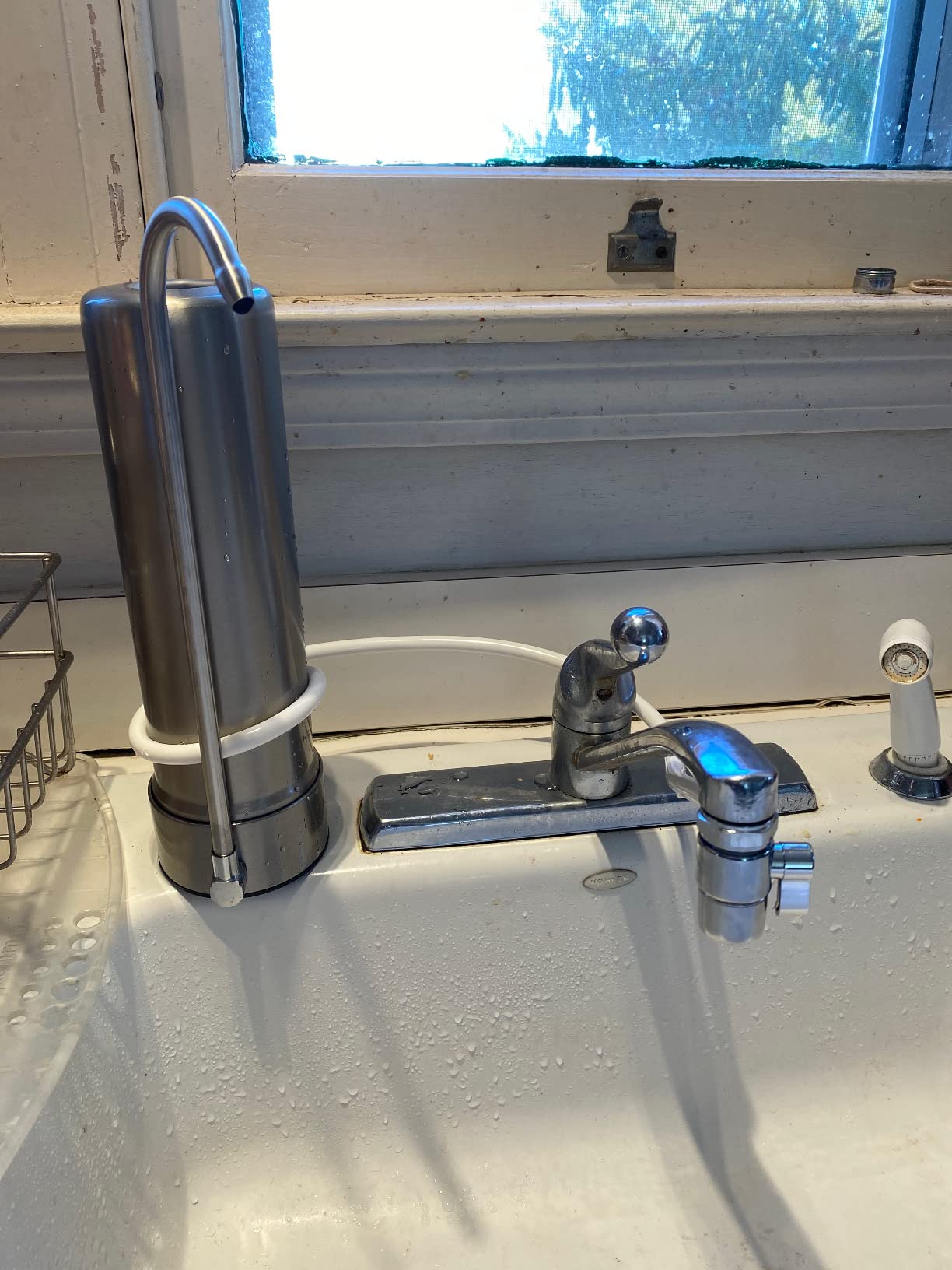 Waterdrop CTF-01 Water Filter for Sink Faucet, 5-Stage Stainless Steel | NSF/ANSI 42 Certified Countertop Water Filter System, 8000 Gallons customer photo 1