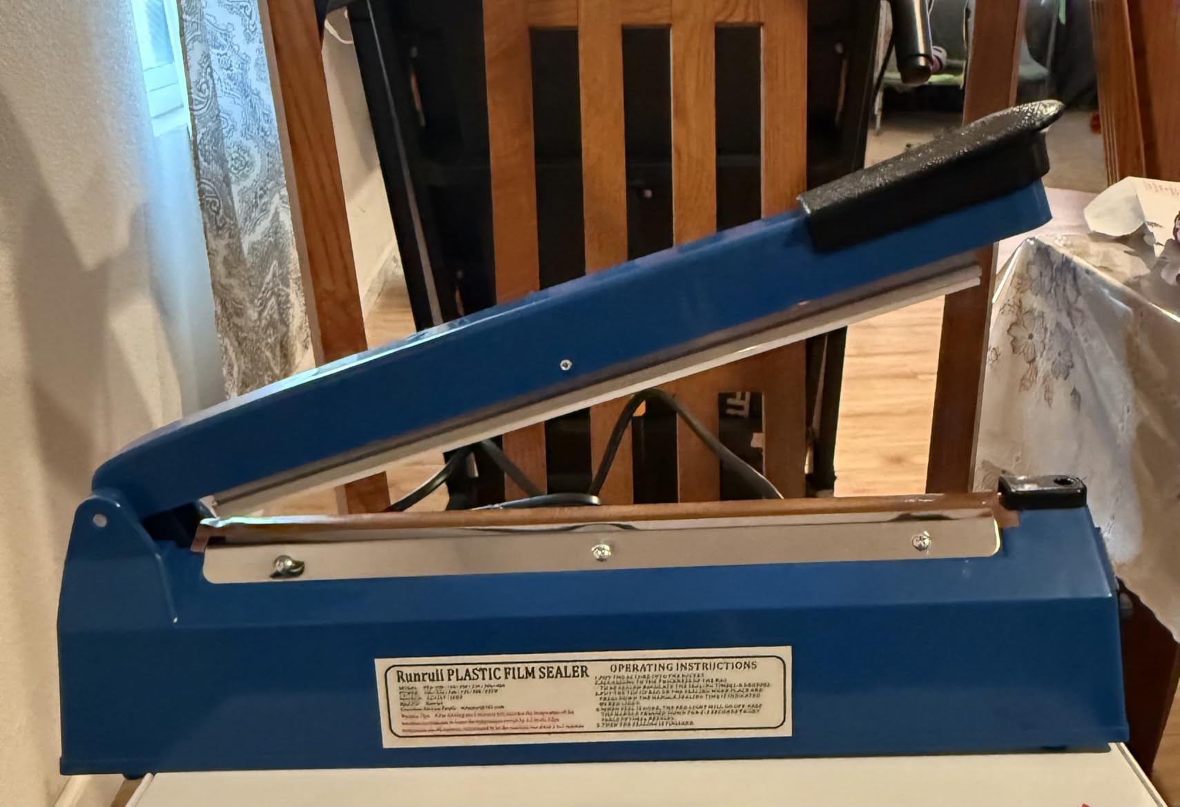 Impulse Heat Sealer Manual Bags Sealer Heat Sealing Machine 12 Inch Impulse Sealer Machine for Plastic Bags PE PP Bags with Extra Replace Element Grip customer photo 2