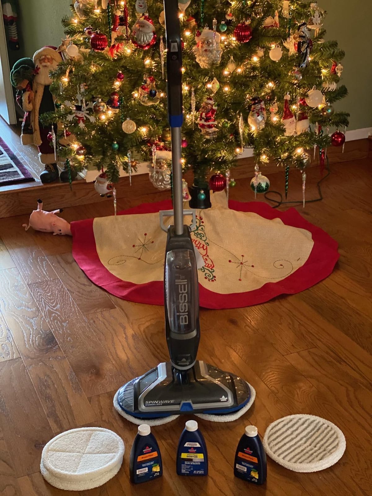 BISSELL Spinwave Cordless Hard Floor Expert Spin Mop Cleaner, 23159 | Washable reusable pads; cleaning formulas included; cordless multi-surface spin mop cleaning customer photo 1