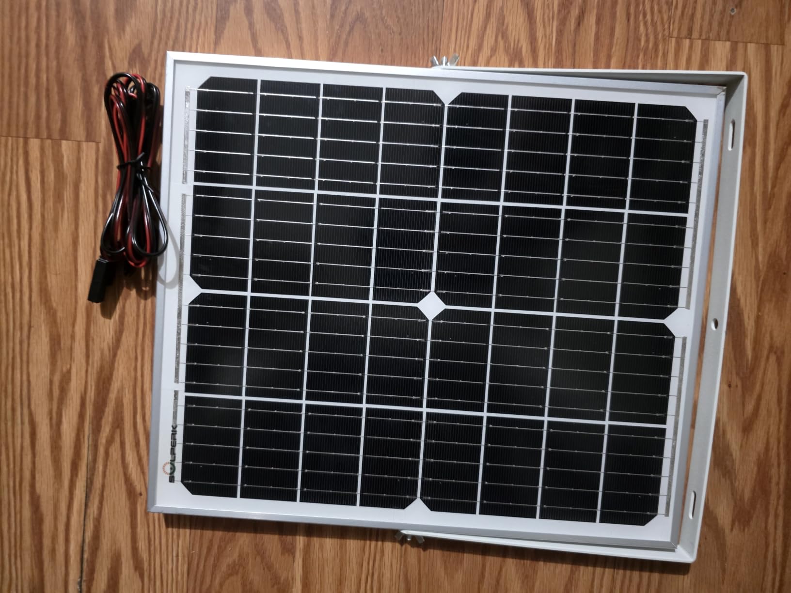 SOLPERK Solar Panel Kit 20W 12V Solar Battery Charger Maintainer+Controller | Solar Battery Trickle Charger + Smart MPPT Controller Adjustable Mount Bracket for Boat Car RV Motorcycle Marine Automotive customer photo 2