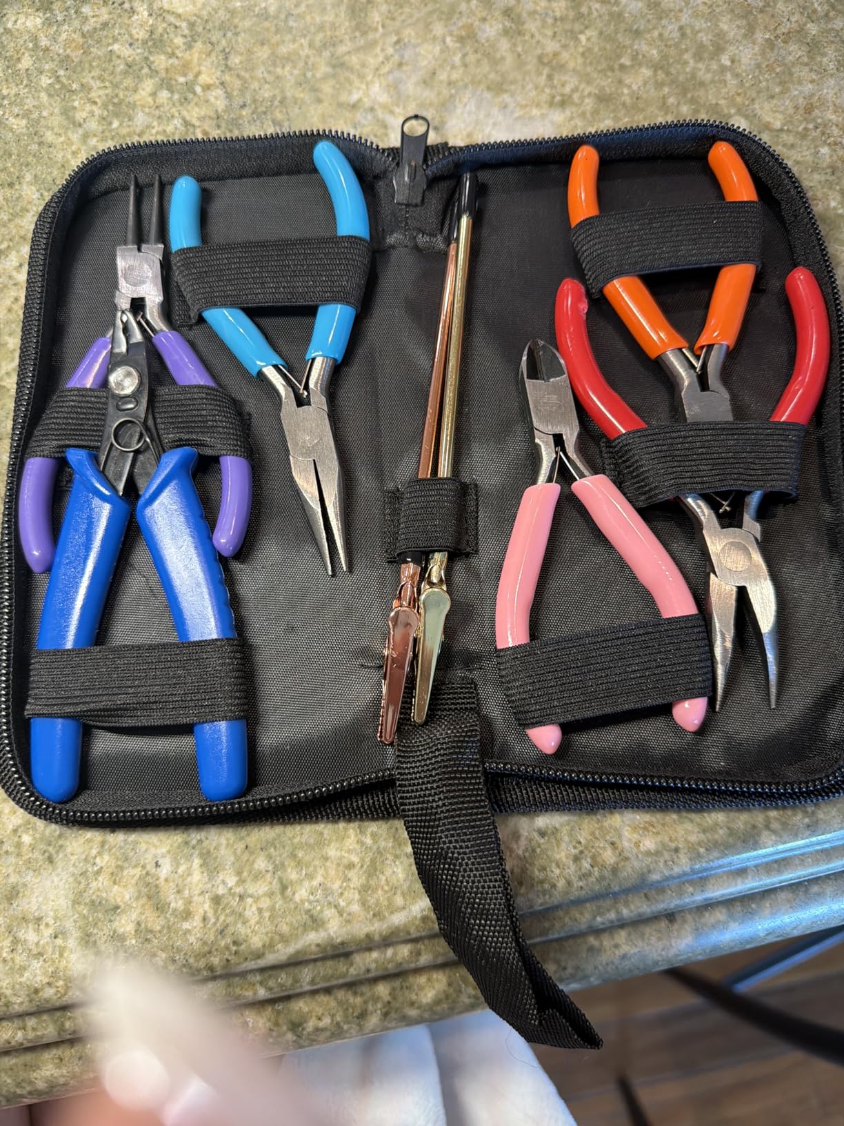 Acejoz Jewelry Making Tools Kit: 6pc Set with Pliers, Wire Cutters, Crimper and End Nippers customer photo 1