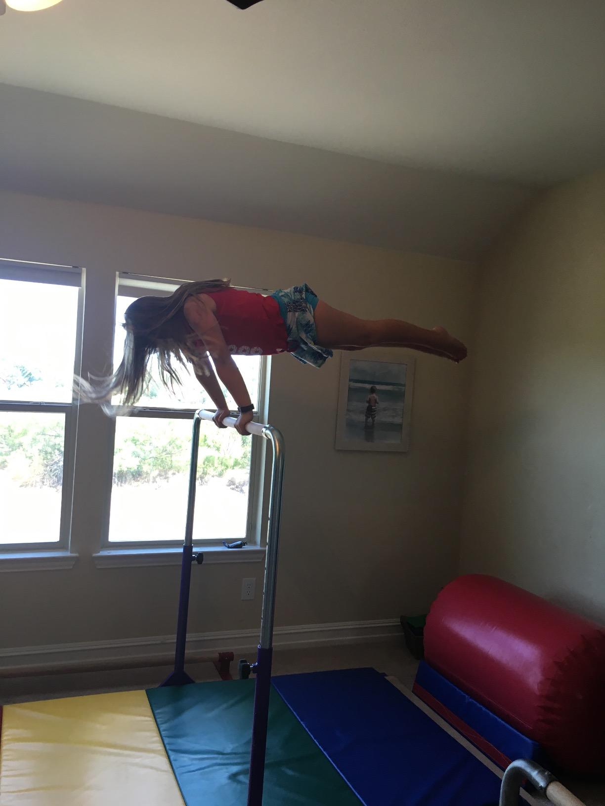 Tumbl Trak Adjustable Home Jr Kip Bar, Gymnastics Training Bar for Home and Gym customer photo 1