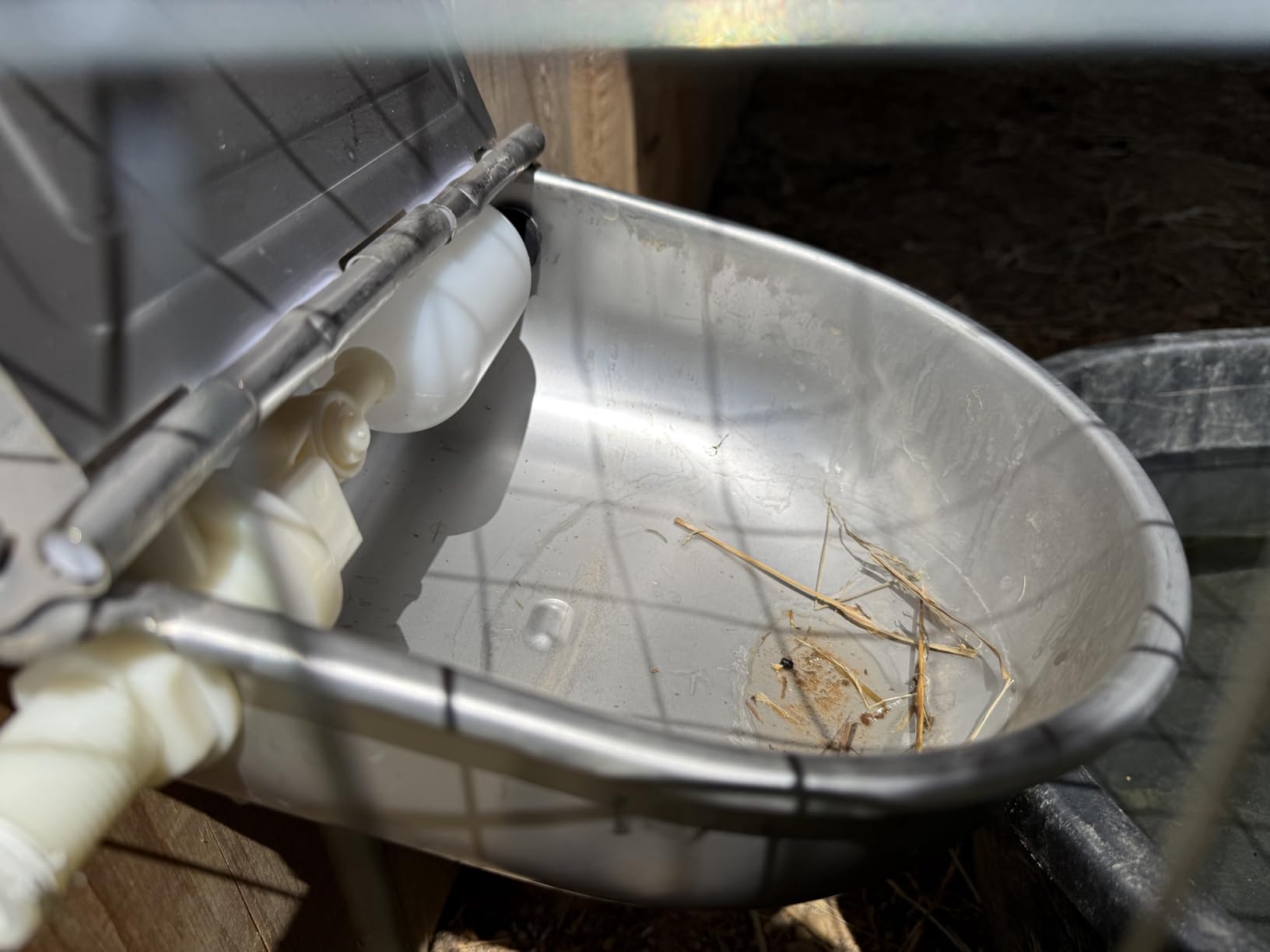 304 Stainless Steel Automatic Livestock Waterer with Float Valve and 39 inch Water Hose(one end 3/4''), Automatic Animal Water Bowl for Dogs,Horse,Calf,Chicken,Goat, Livestock Horse Waterer Dispenser customer photo 2