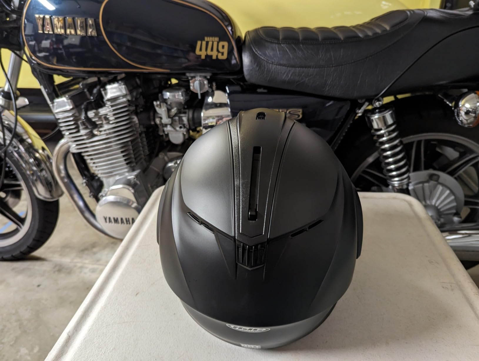 HJC C91 Solid Modular Motorcycle Helmet with HJ-17 Pinlock Shield, DOT Approved (Semi Flat Black, Large) customer photo 2