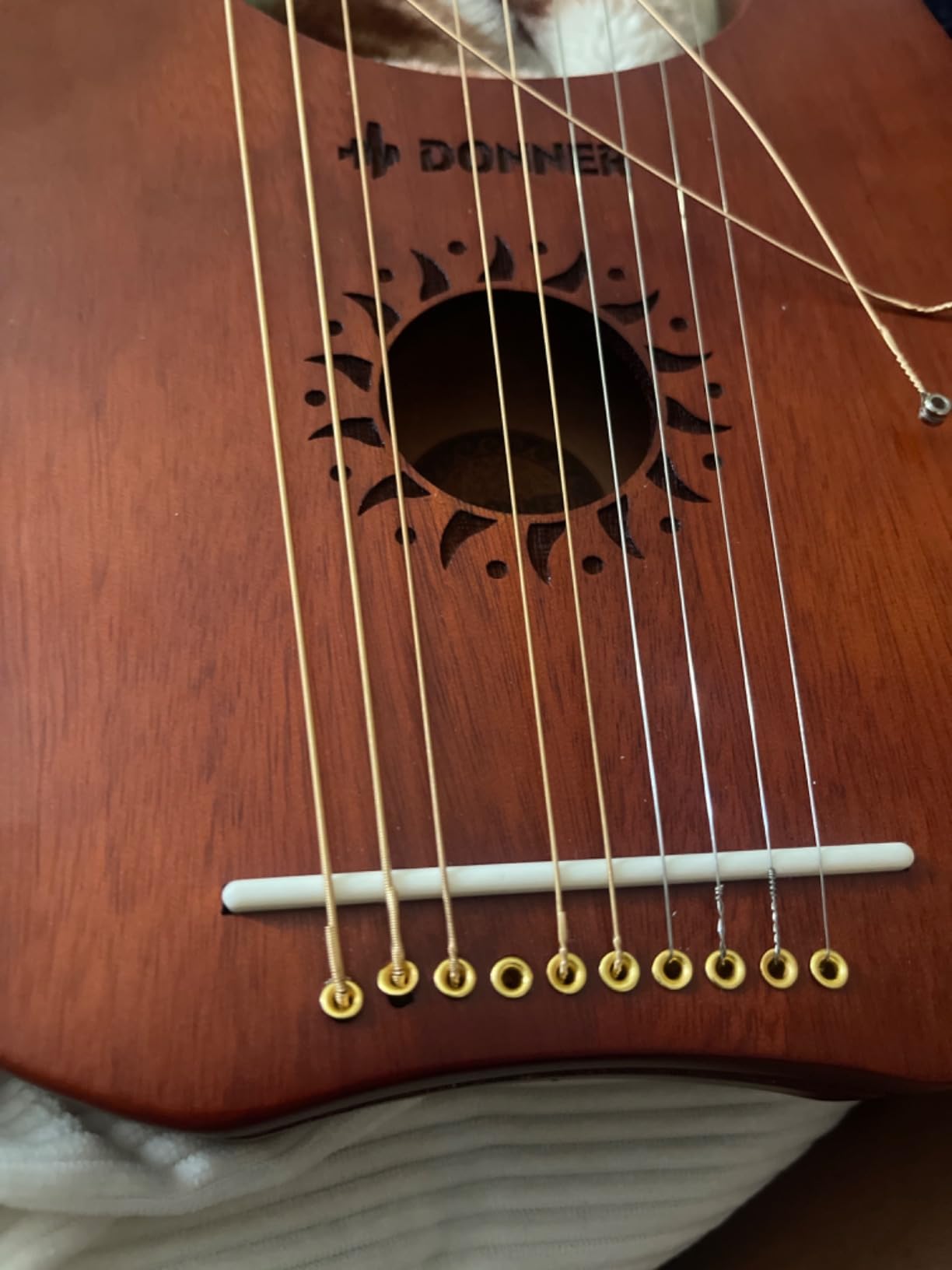 Donner 16-String Mahogany Lyre Harp Beginners Kit, Classic Greece, DLH-003 customer photo 1