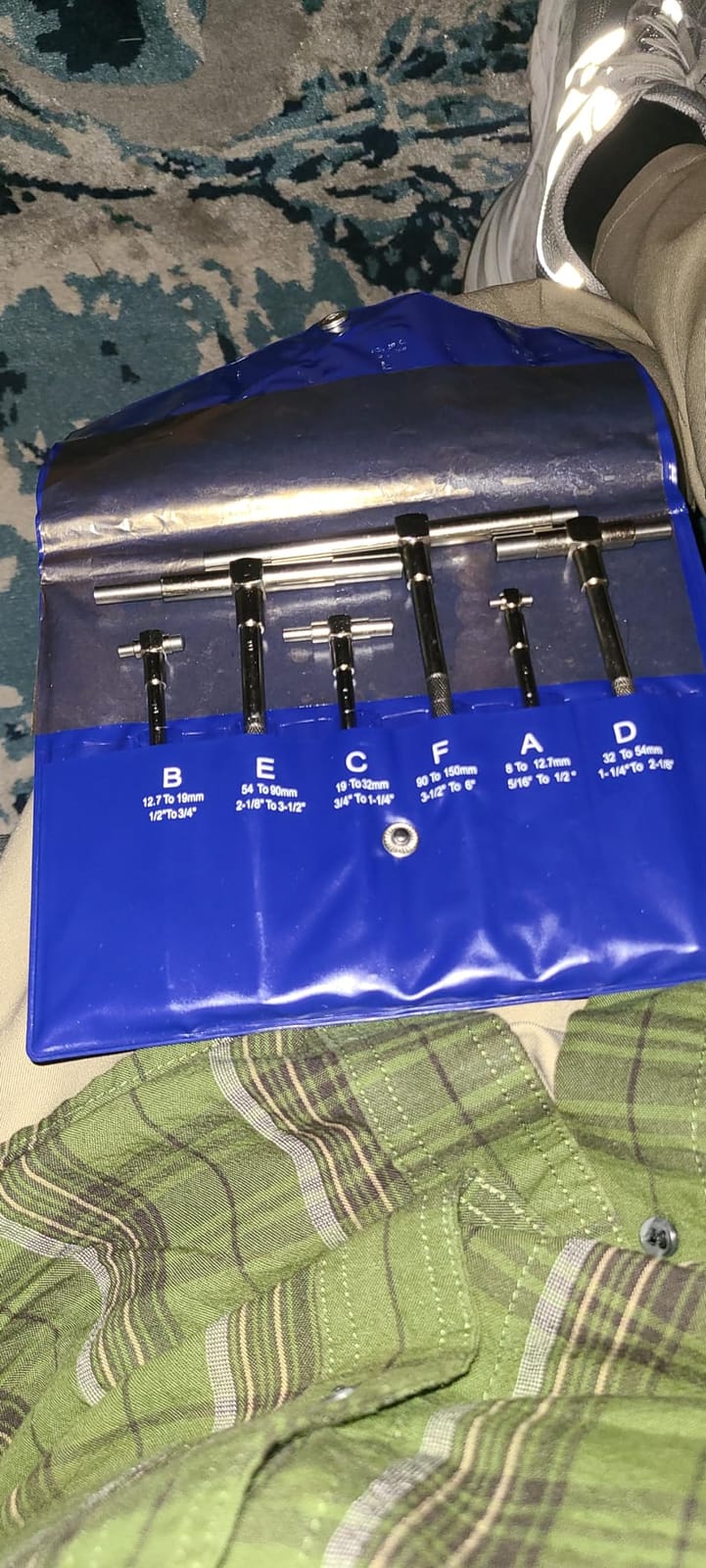 Beslands 6 Pc Telescoping Gage Set, 5/16