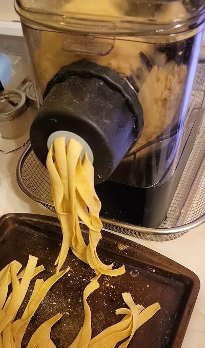 Emeril Everyday Lagasse Pasta & Beyond, Automatic Pasta and Noodle Maker with Slow Juicer - 8 Pasta Shaping Discs Black (Standard with Juice/Frozen Treat Attachment) customer photo 2