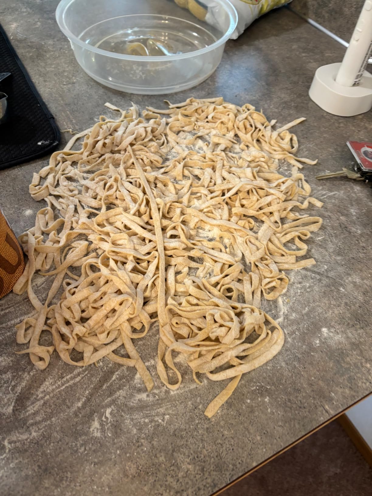 Shule Pasta Maker Machine Stainless Steel Manual Noodle Makers Include Pasta Roller, Cutter, Hand Crank and 7 Adjustable Thickness Setting customer photo 2