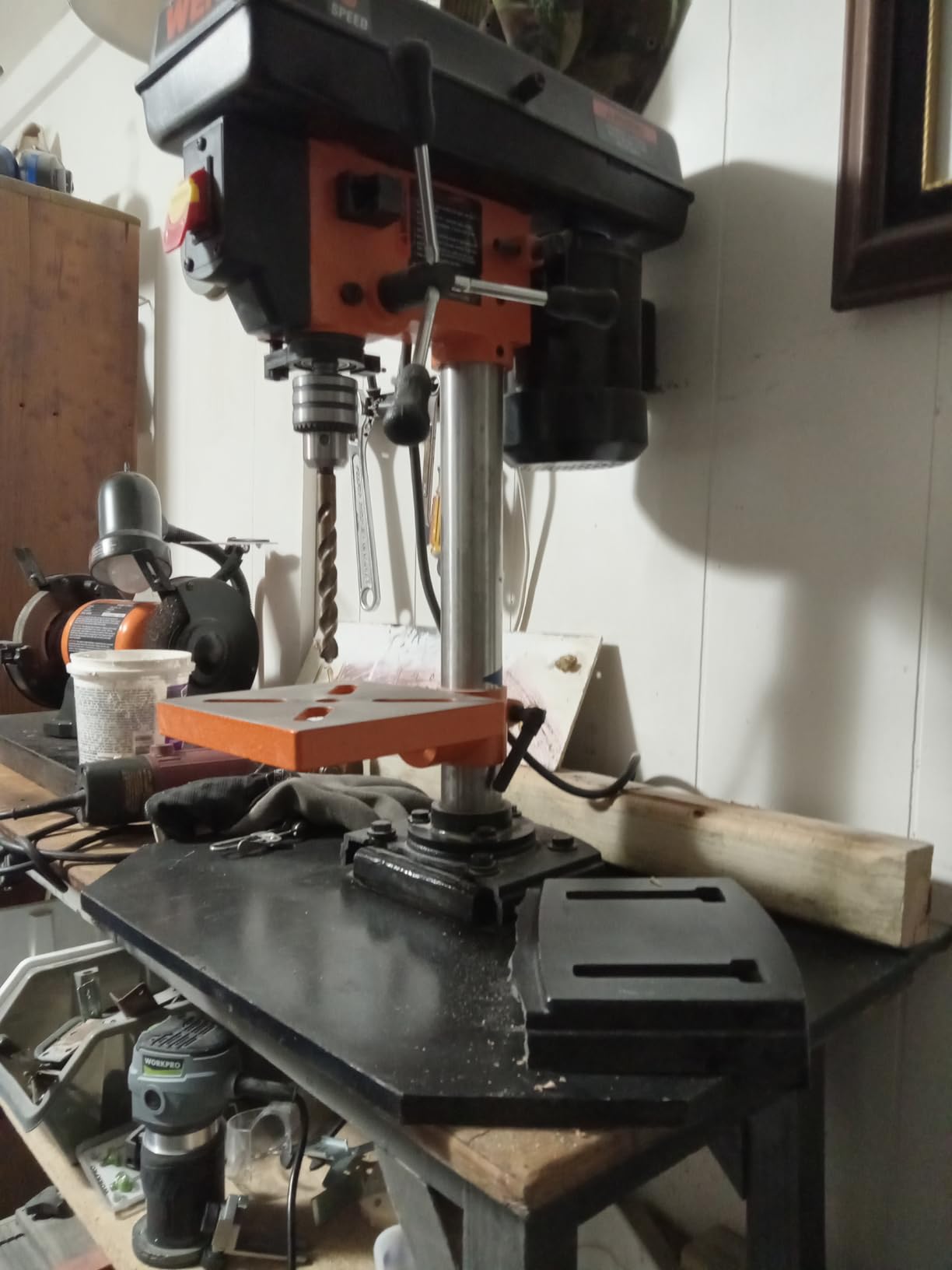 WEN 2.3-Amp 8-Inch 5-Speed Cast Iron Benchtop Drill Press (4206T) customer photo 2