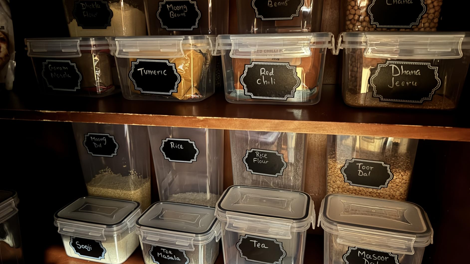 PRAKI Airtight Food Storage Containers Set with Lids - 24 PCS, BPA Free Kitchen and Pantry Organization, Plastic Leak-proof Canisters for Cereal Flour & Sugar - Labels & Marker customer photo 2
