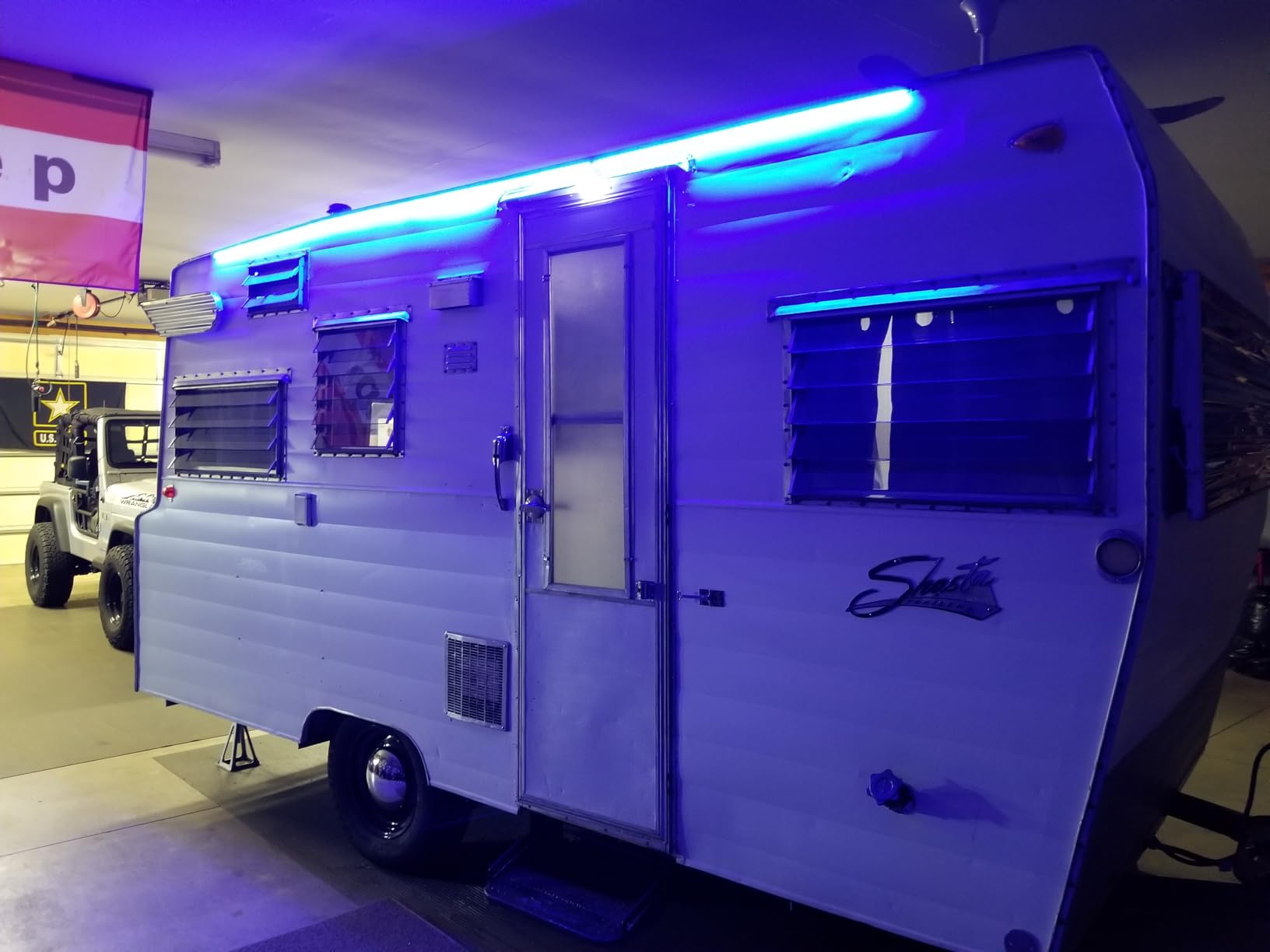 RV Awning Lights, 12V 16.4FT White Camping Awning Lights | Motorhome Travel Trailer Food Trucks Van Waterproof Canopy Led Strip Lighting, RV Exterior Underglow Light customer photo 2