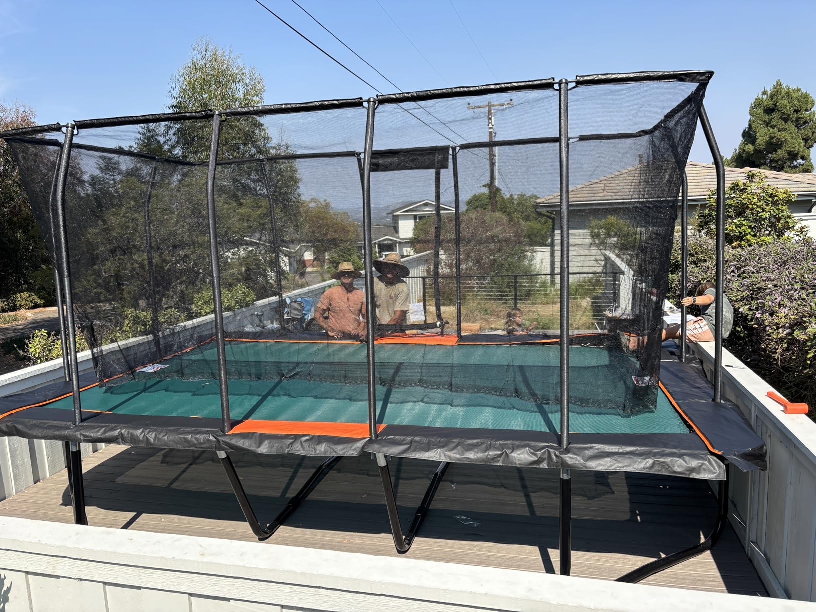 JumpKing Rectangle Trampoline for Outdoor Backyard Fun, Heavy-Duty Quality customer photo 1
