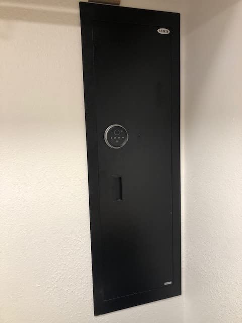 Langger Biometric Wall Safe, Hidden Fingerprint Security Wall-mounted Safe customer photo 2