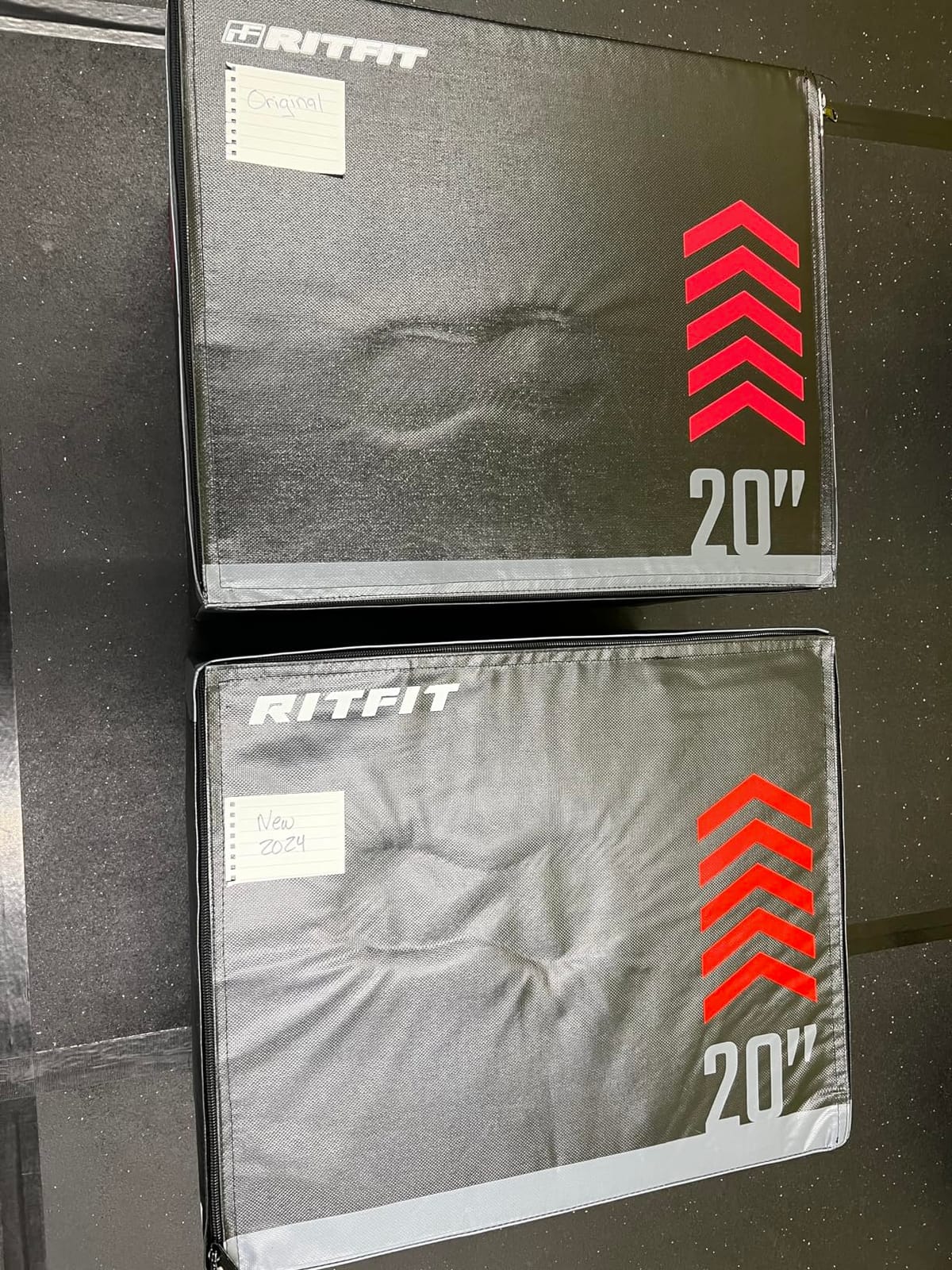 RitFit 3 in 1 Extra Firm Soft Plyo Box Foam Plyometric Box-30