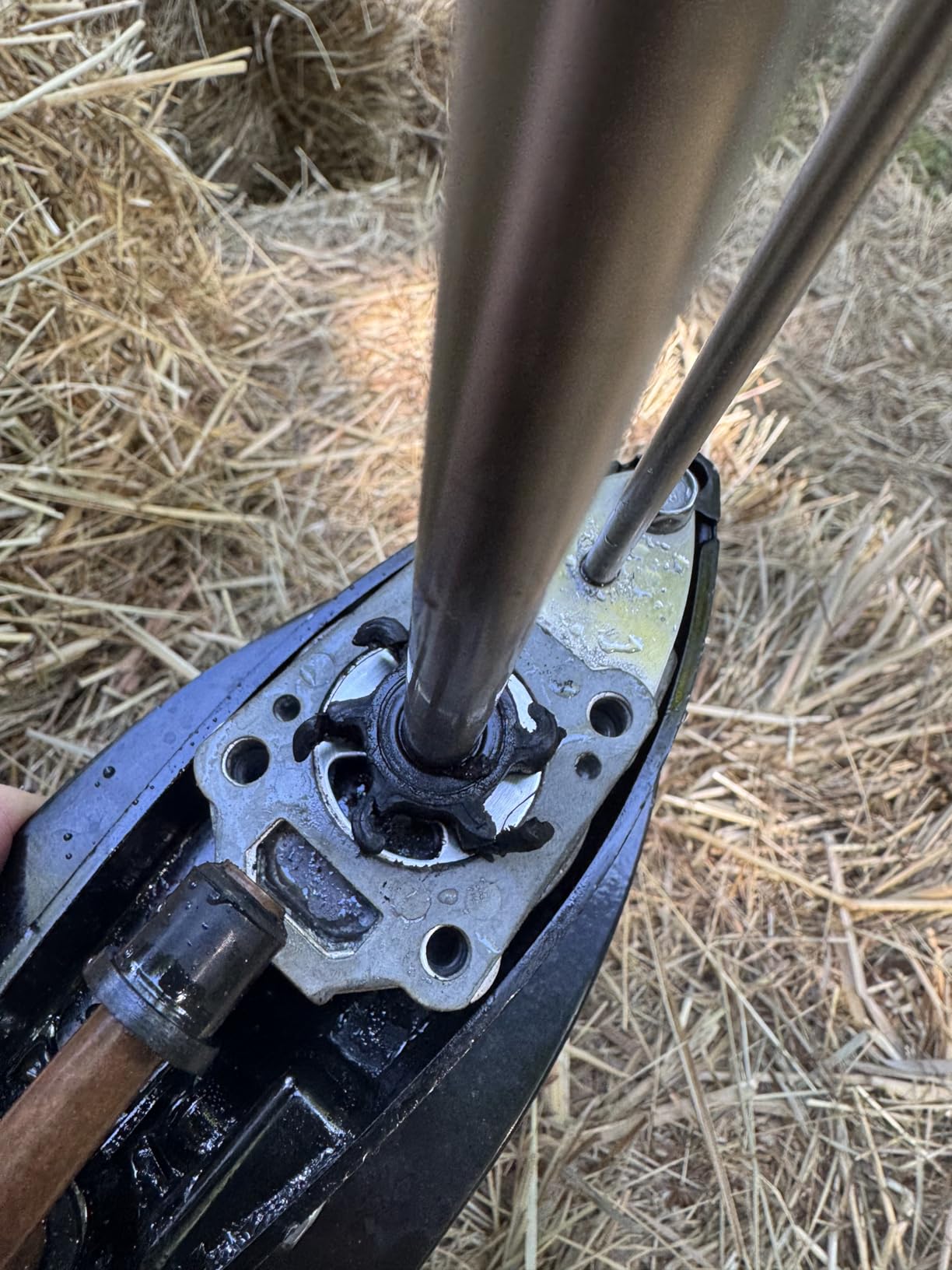 6HP Outboard Motor, 2 Stroke 6HP Heavy Duty Outboard Boat Motor Engine, Fishing Inflatable Fishing Boat Power Engine with Water Cooling & CDI Ignition System - Short Shaft customer photo 2