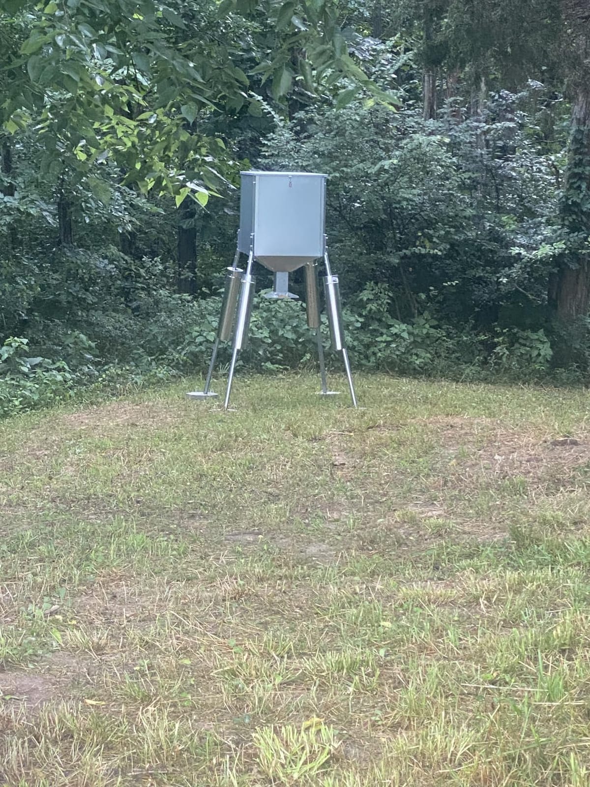 HECASA Steel 450LB Capacity Big Game Gravity Deer Feeder Galvanized Hunting w/o Foot Kit customer photo 2