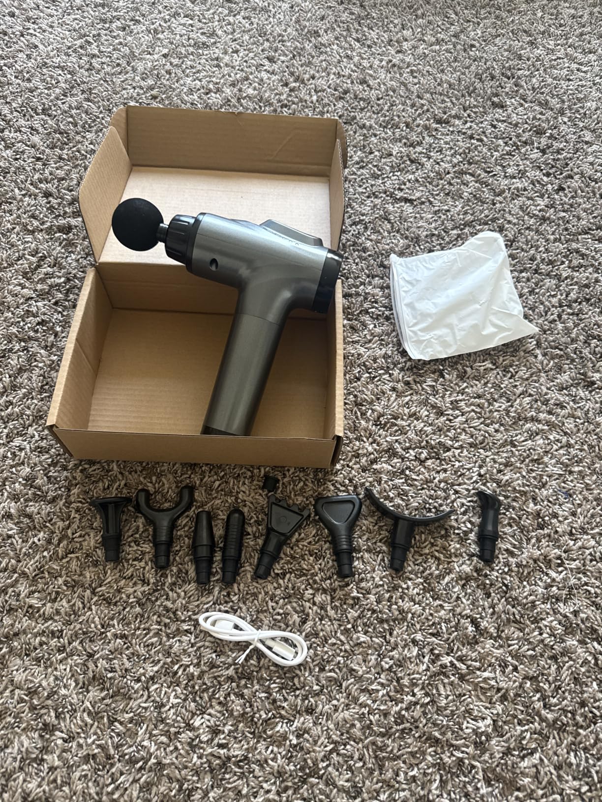 APHERMA Massage Gun, Muscle Massage Gun for Athletes Handheld Electric Deep Tissue Back Massager, Percussion Massage Device for Pain Relief with 30 Speed Levels 9 Heads customer photo 1