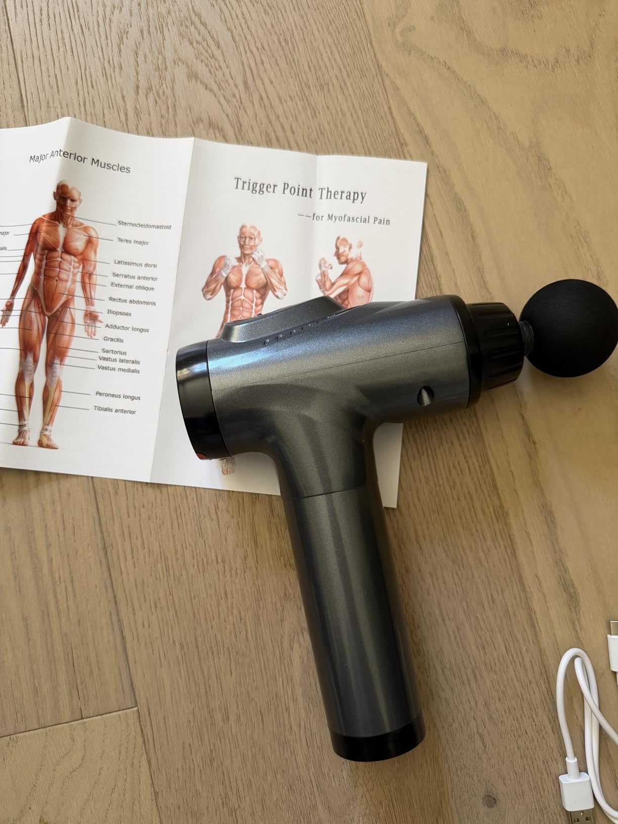 APHERMA Massage Gun, Muscle Massage Gun for Athletes Handheld Electric Deep Tissue Back Massager, Percussion Massage Device for Pain Relief with 30 Speed Levels 9 Heads customer photo 2