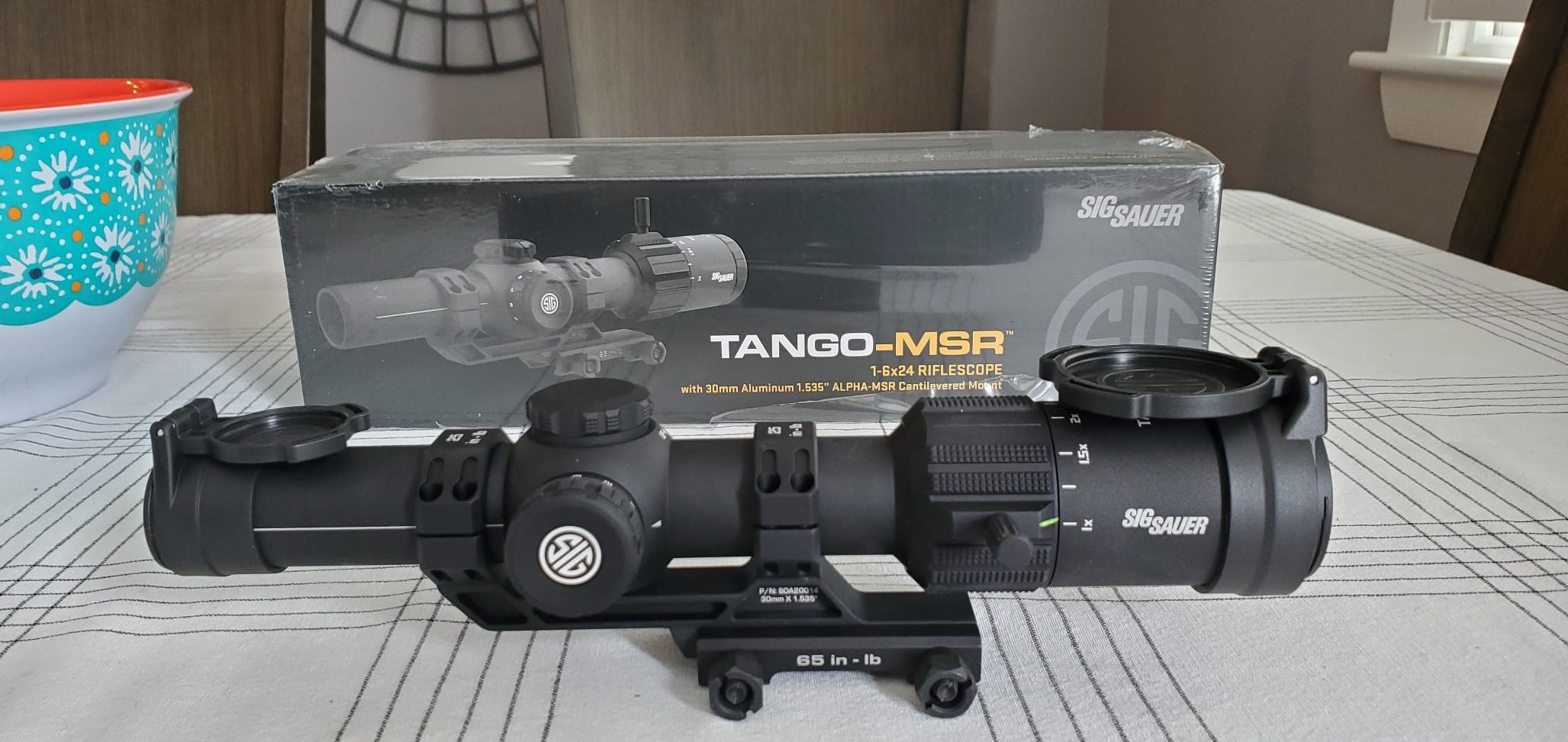 SIG SAUER Tango-MSR LPVO 1-6x24mm Waterproof Fogproof Hunting Riflescope | Second Focal Plane/SFP/F2, Includes Alpha-MSR 1-Piece Aluminum Cantilever Mount customer photo 2