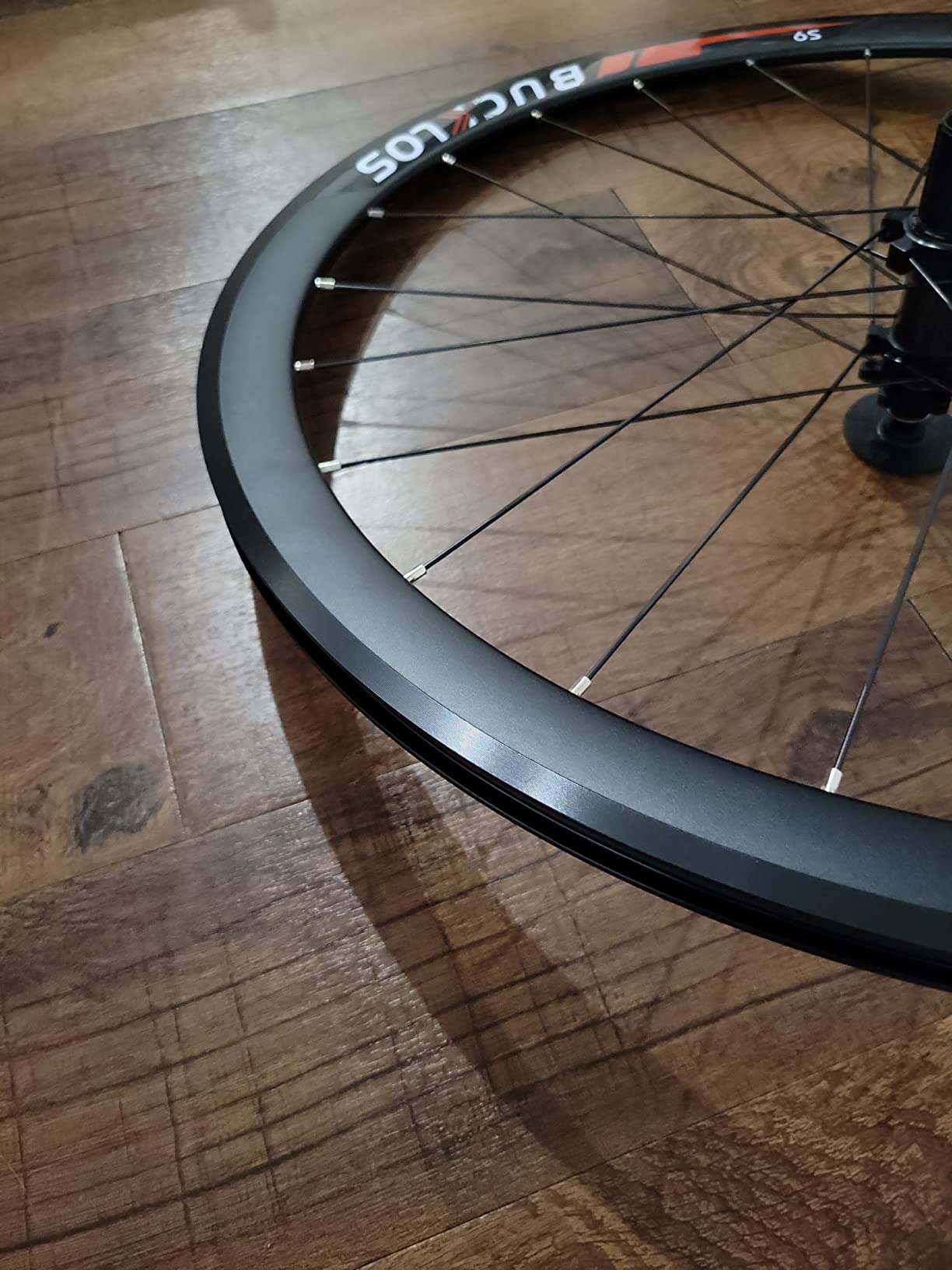 BUCKLOS 700C Road Bike Wheelset Quick Release Front 9×100mm Rear 10×135mm | Disc/Rim Brake with Carbon Hub, 40mm Depth Road Bike Wheels customer photo 2