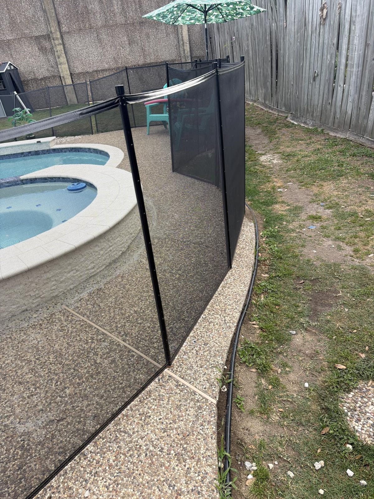 VINGLI Pool Fence 4Ft x 60Ft, Swimming Safety Fencing for Inground Pools | Safety barrier fencing for kids & pets, mesh pool fence prevents accidental access, weather-resistant black fence customer photo 2