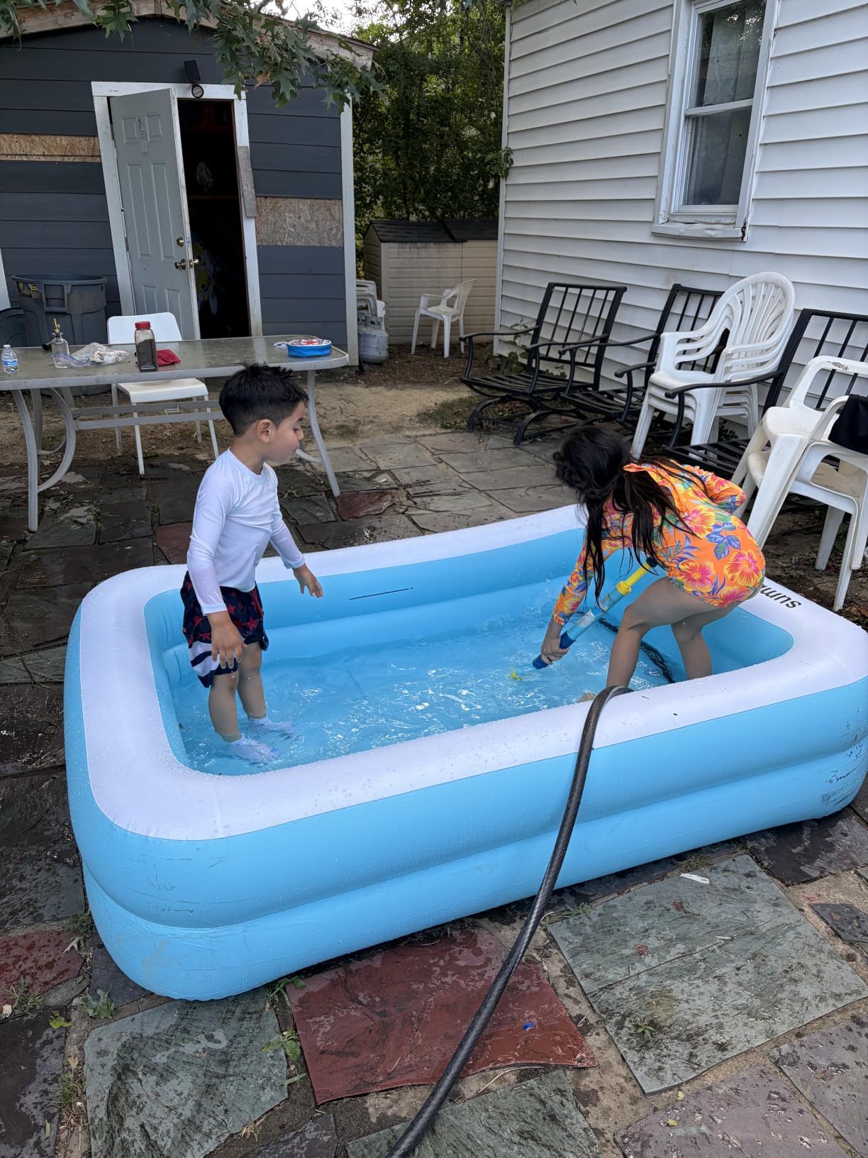 Sumbee Inflatable Pool for Kids and Adults, 79 x 59 x 20 Inch Thickened Family Pool customer photo 1