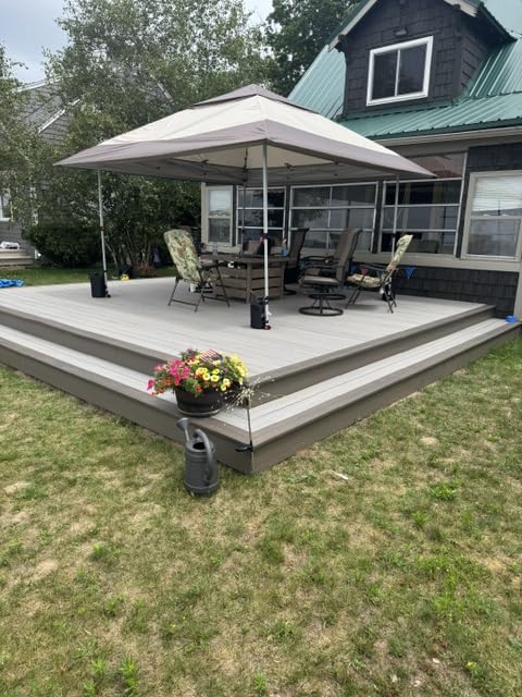 CROWN SHADES Gazebo 10x10 Pop Up Canopy with Mosquito Netting, Coffee | Screen Tent with 4 Ropes, 8 Stakes, 4 Sandbags and STO-N-GO Bag, Canopy for Patio & Backyard Parties, Camping & Events customer photo 1