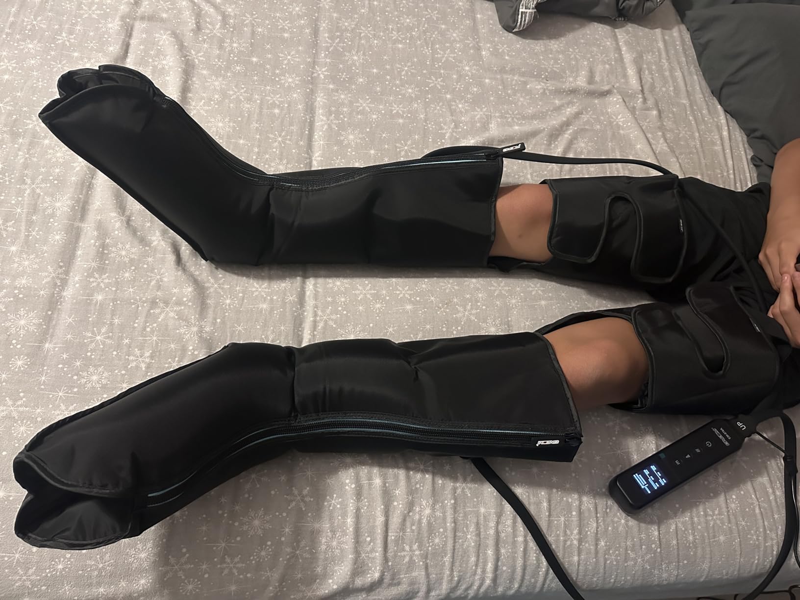 CINCOM Leg Massager with Heat and Air Compression for Pain Relief FSA - HSA | Air compression boots, for calf & foot, promotes recovery, relieves edema customer photo 1