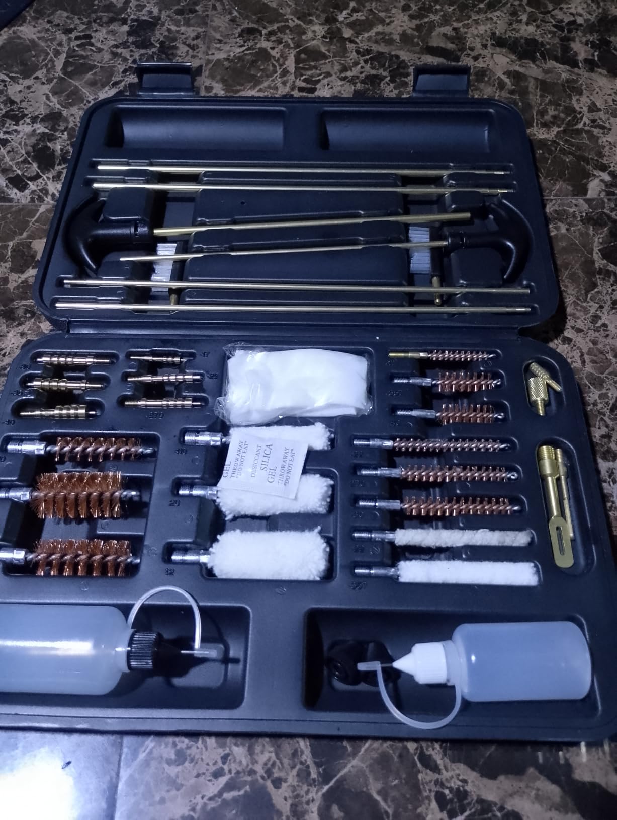 Universal Gun Cleaning Kit, Rifle Cleaning Set with Reinforced Brass Rods, Brass Jags and Slotted Tips customer photo 2