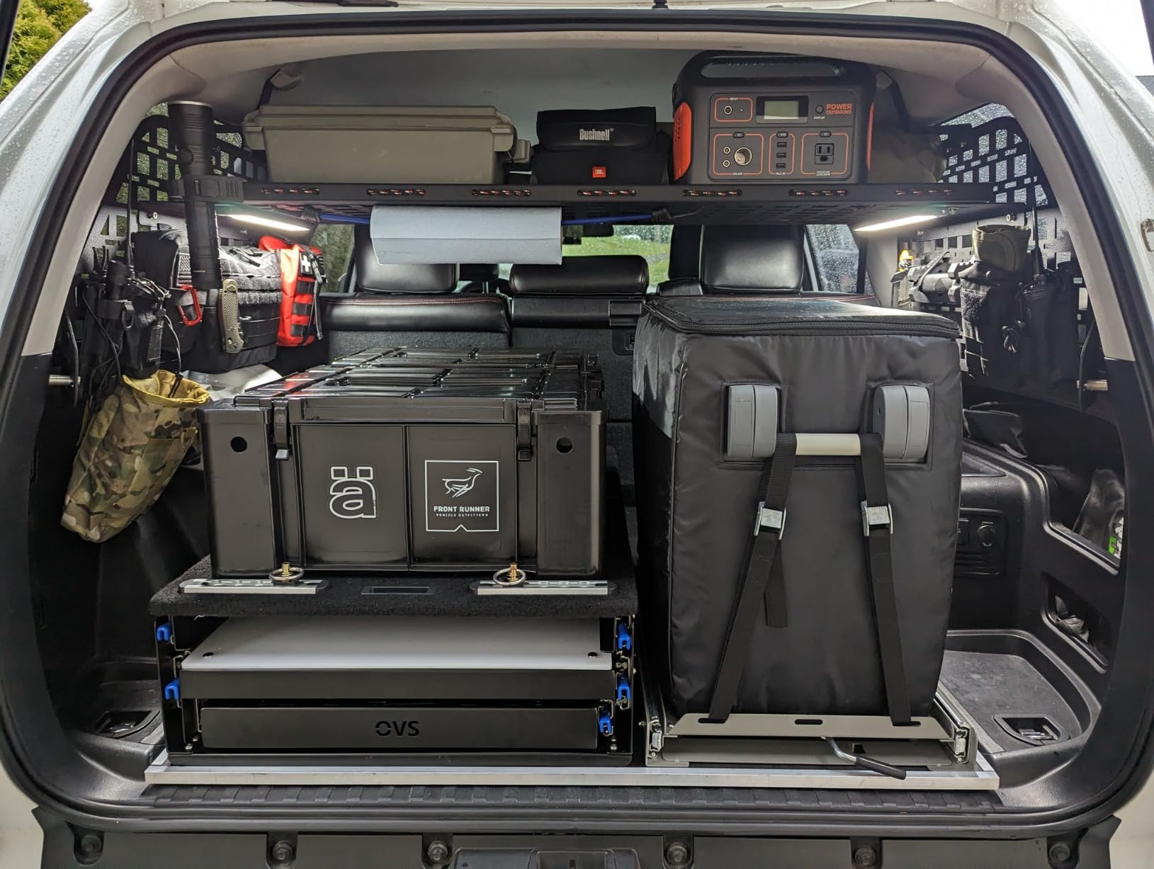 Overland Vehicle Systems Camp Cargo Box Kitchen with Slide Out Sink, Cooking Shelf and Work Station - Aircraft Grade Aluminum with Stainless Steel Hardware - for SUV, Truck, or Trailer customer photo 1
