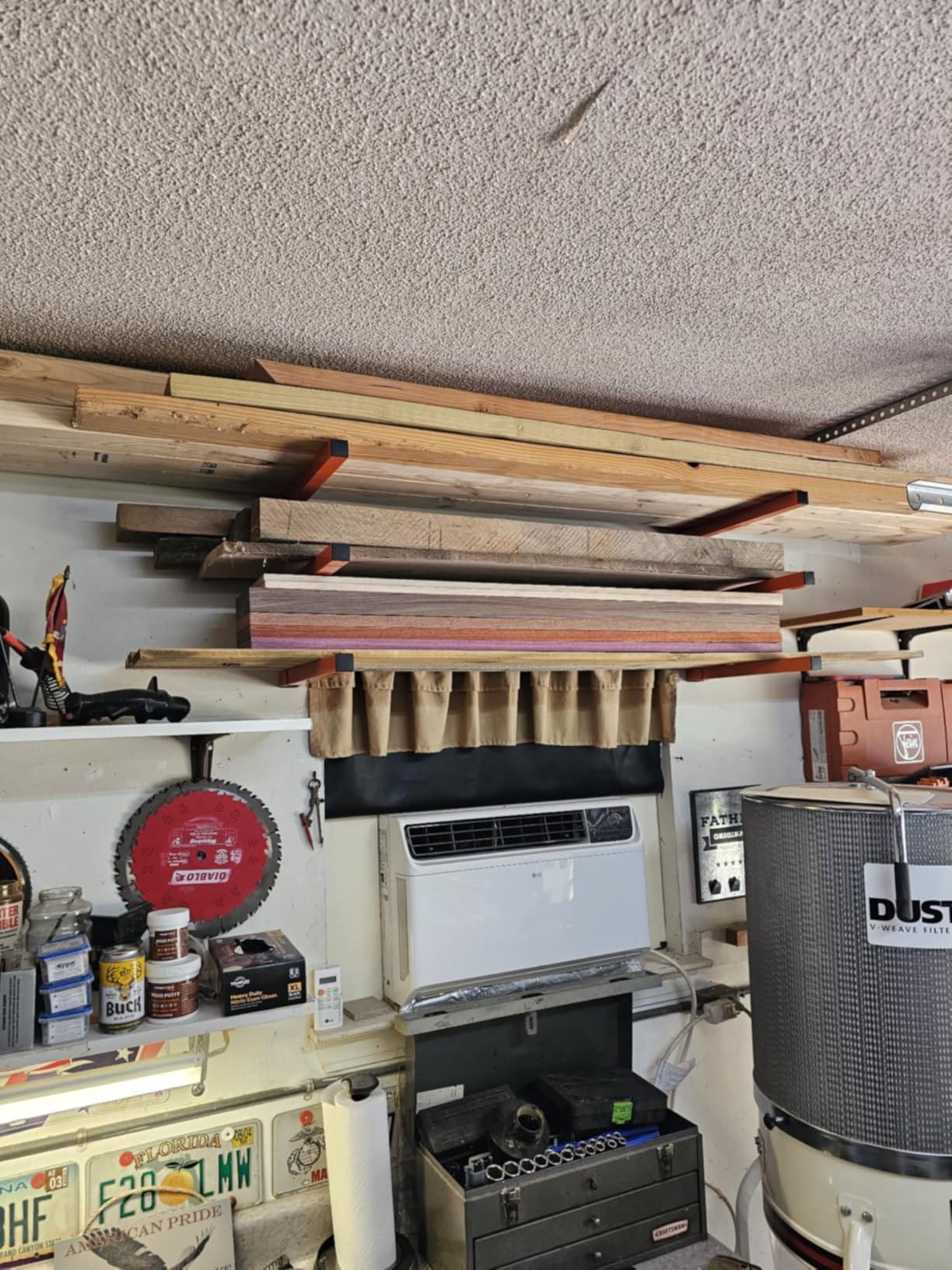 Ultrawall Wall Mount Wood Organizer and Lumber Storage Metal Rack with 3-Level | Garage Metal Wood Storage Rack for Indoor & Outdoor Use, Orange 4 Pack customer photo 1