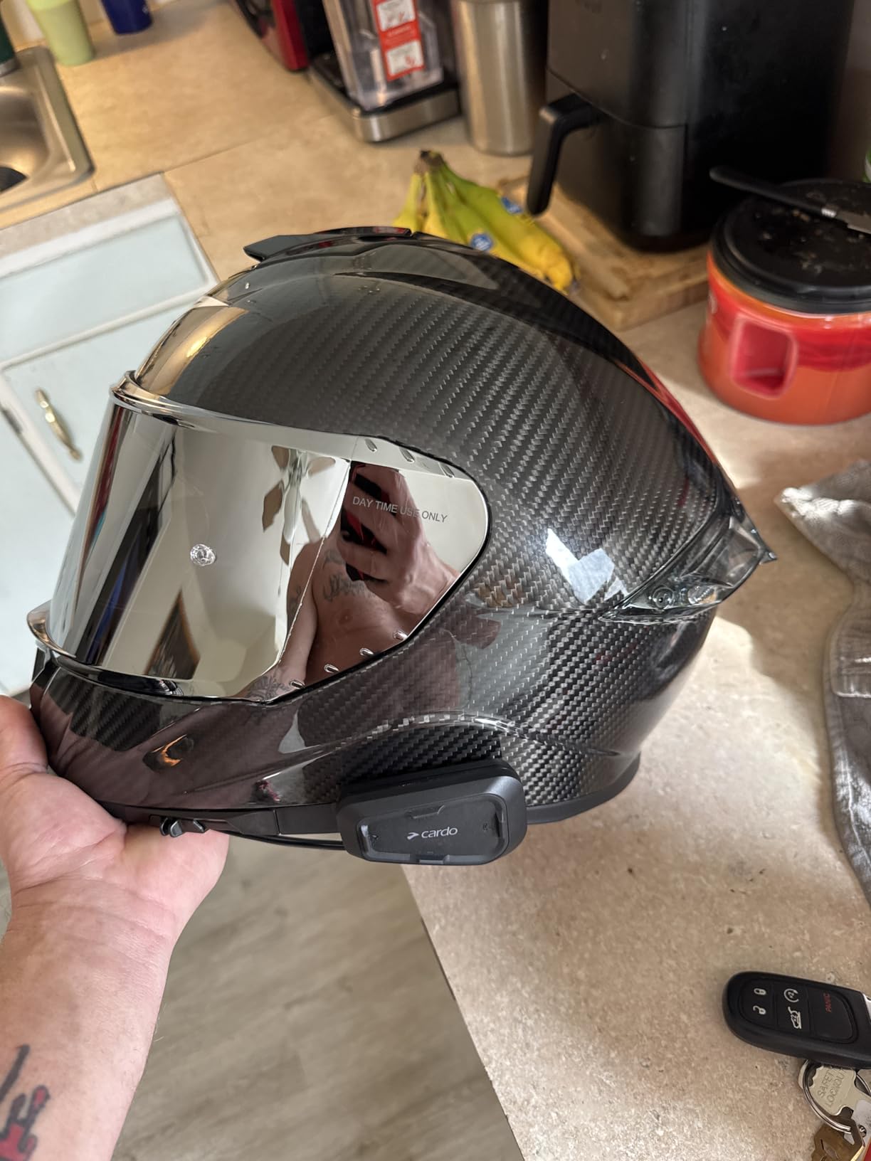 ILM Full Face Dual Visor Motorcycle Helmet with Rear Wing customer photo 1