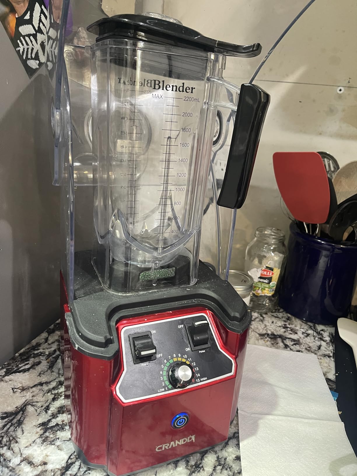 CRANDDI Quiet Commercial Blender, 2200W, 80 oz, Sound Shield, Home & Cafe Use (K90 Grey) customer photo 1